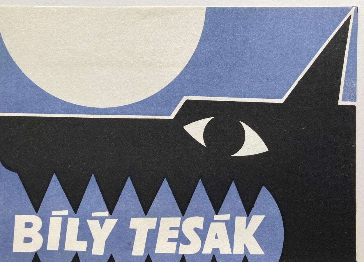 Filmaffiche, White Fang, onbekende kunstenaar, 1977, vintage Tsjechisch ontwerp photo 69.0