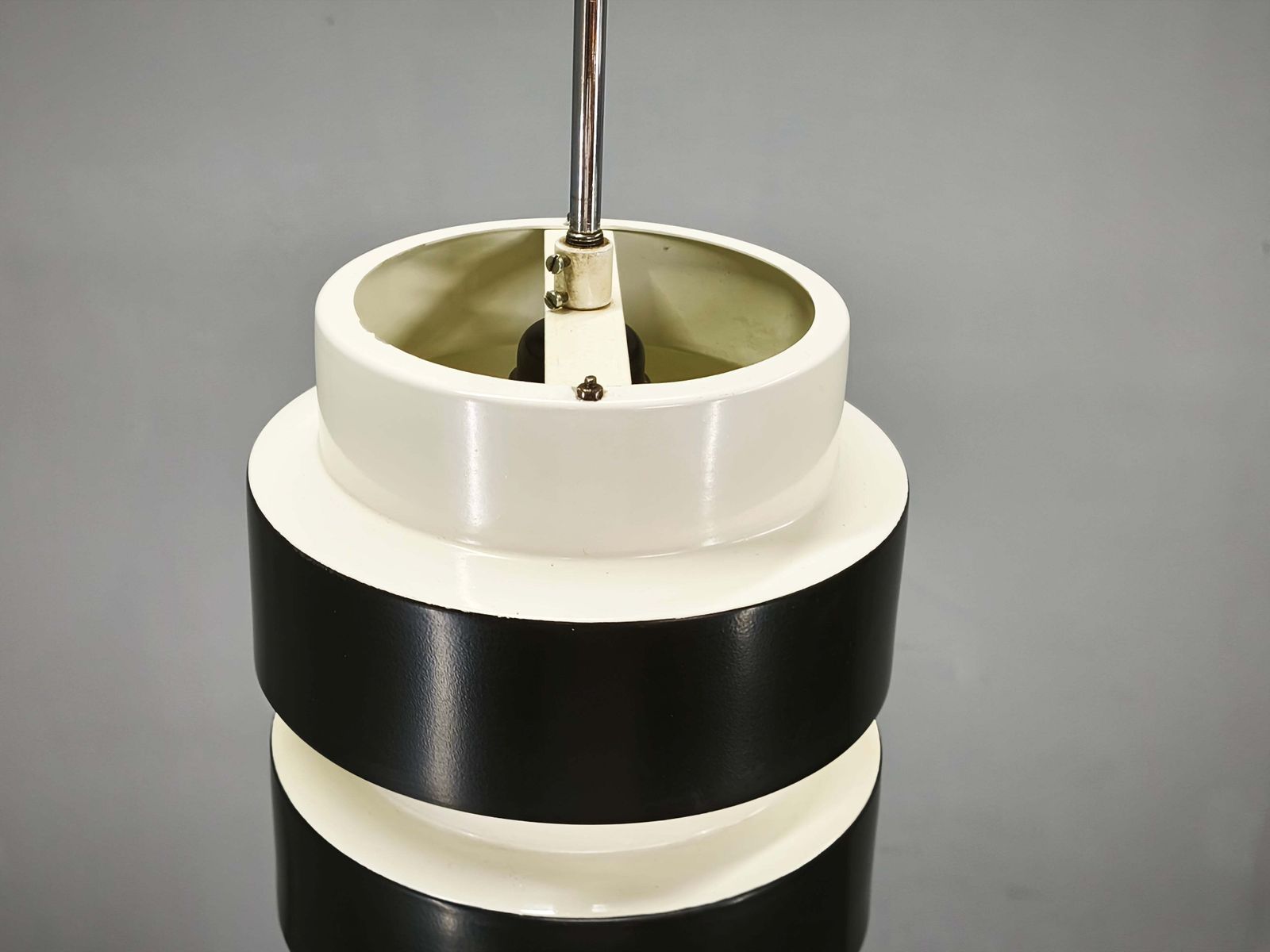 Lighting Pair Of Drupol Mid Century Pendant Lights, Czechoslovakia, 1960s photo