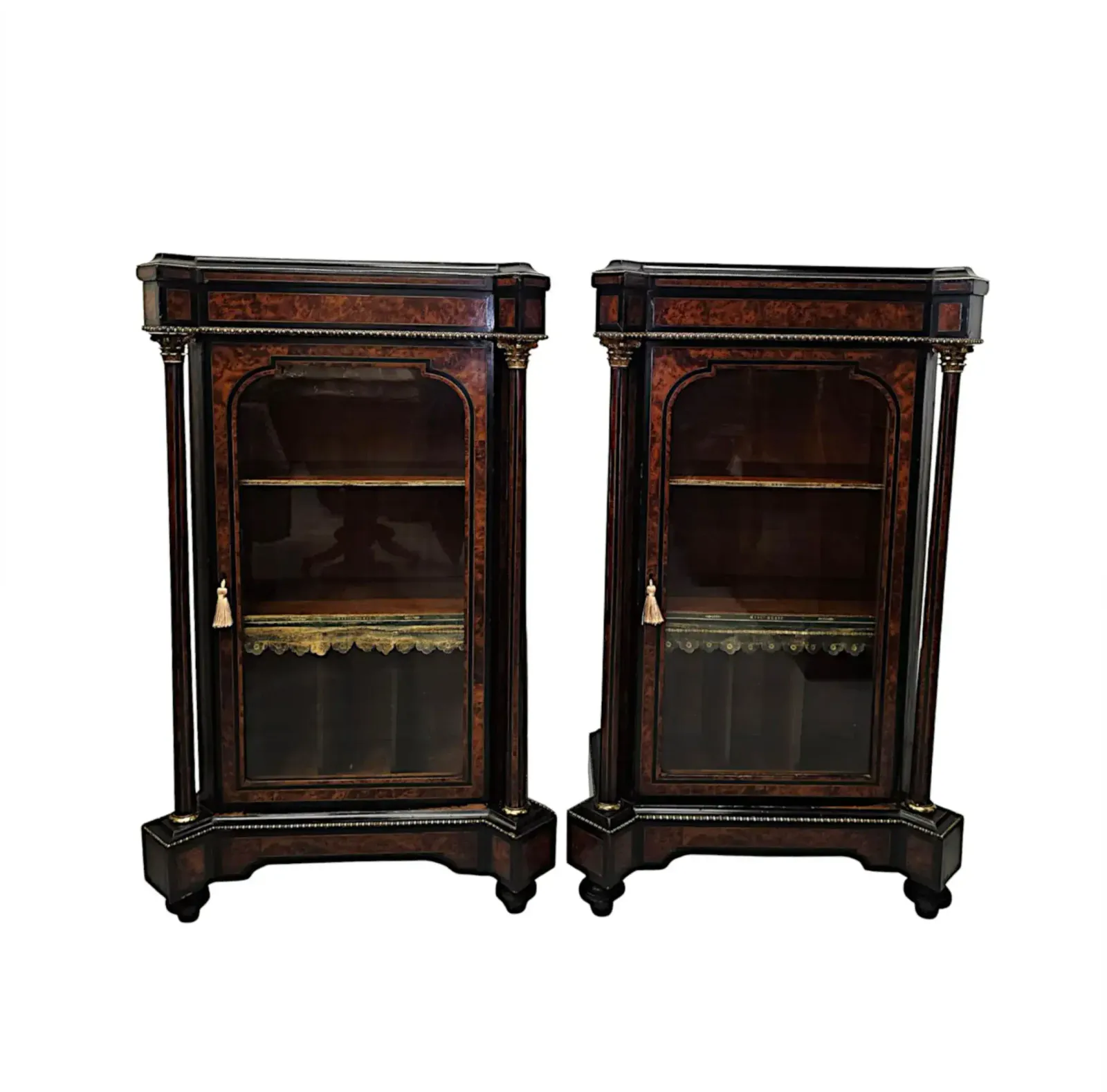 A Very Rare Edwardian Inlaid Cabinet Attributed To London Maker 'Edward And Roberts' photo vintage