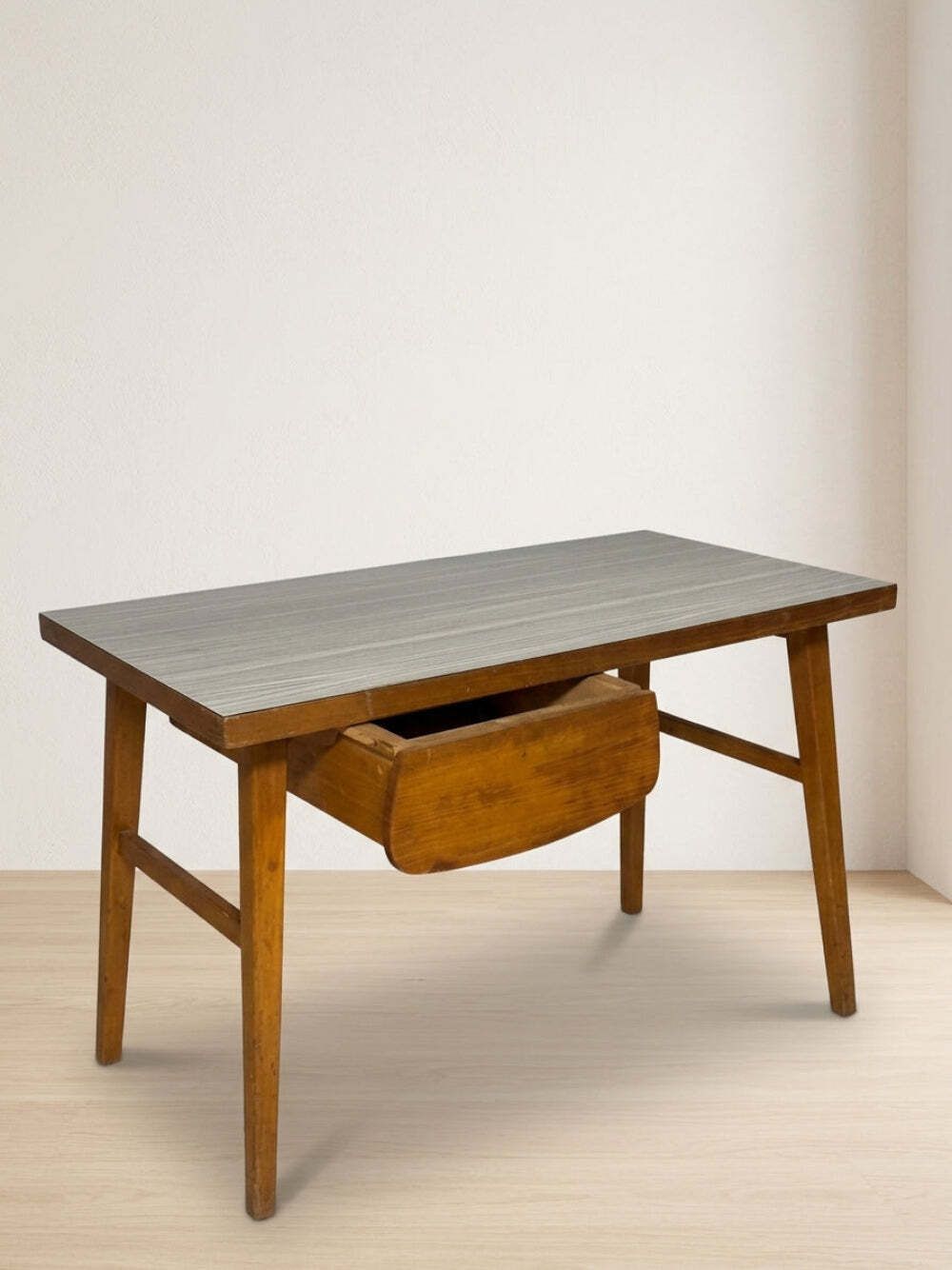 Writing Desk Mid 20th Century Wooden Desk, 90 × 49 × 73 Cm photo 810.0