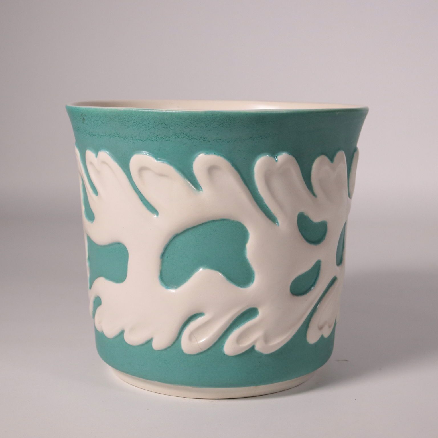 Vaas Giovanni Gariboldi Ginori San Cristoforo Ceramic Milan Italy 1950 photo Woonaccessoires