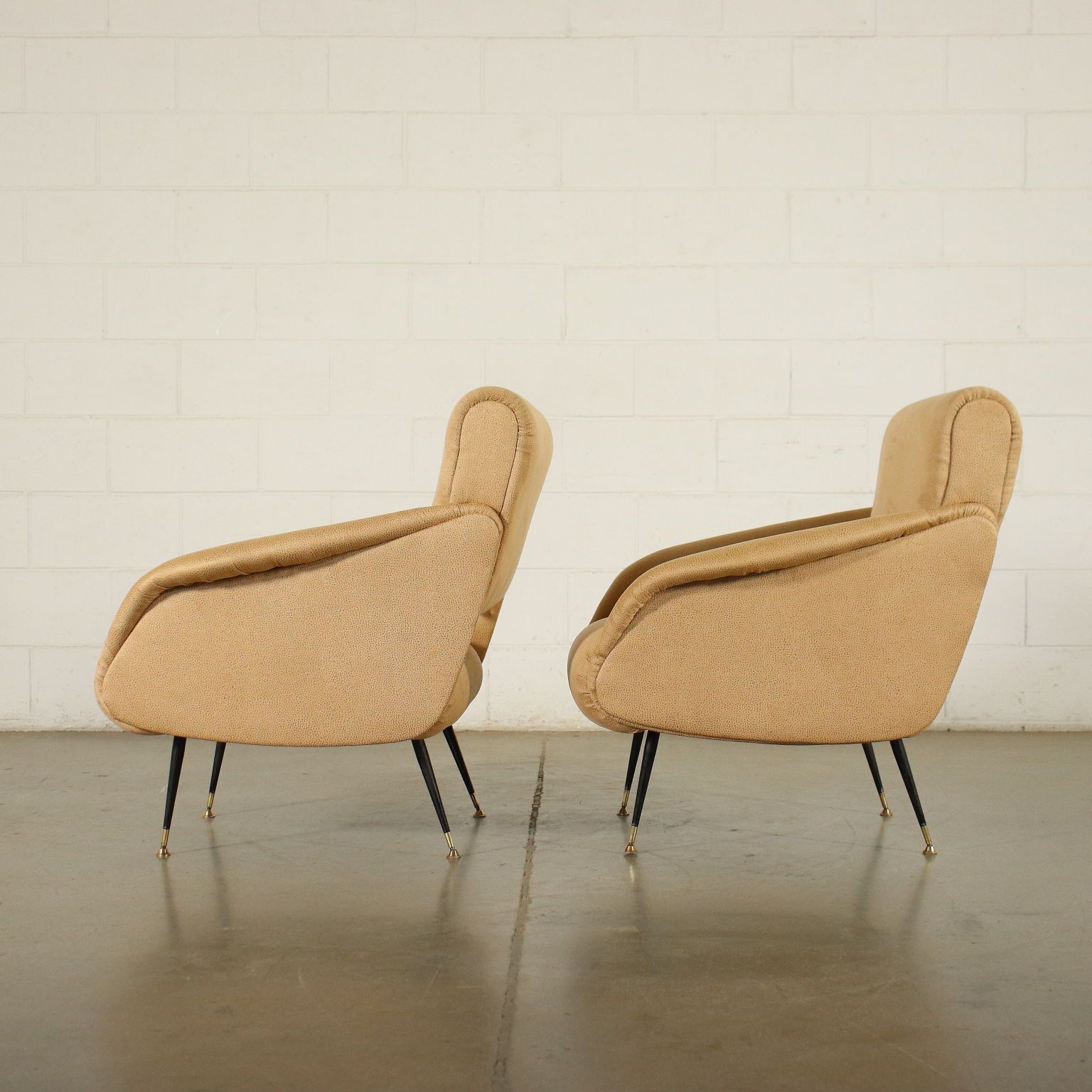 1120.0 Fauteuils Ca. Jaren 1950 1960 In Kunstleer En Schuimrubber photo