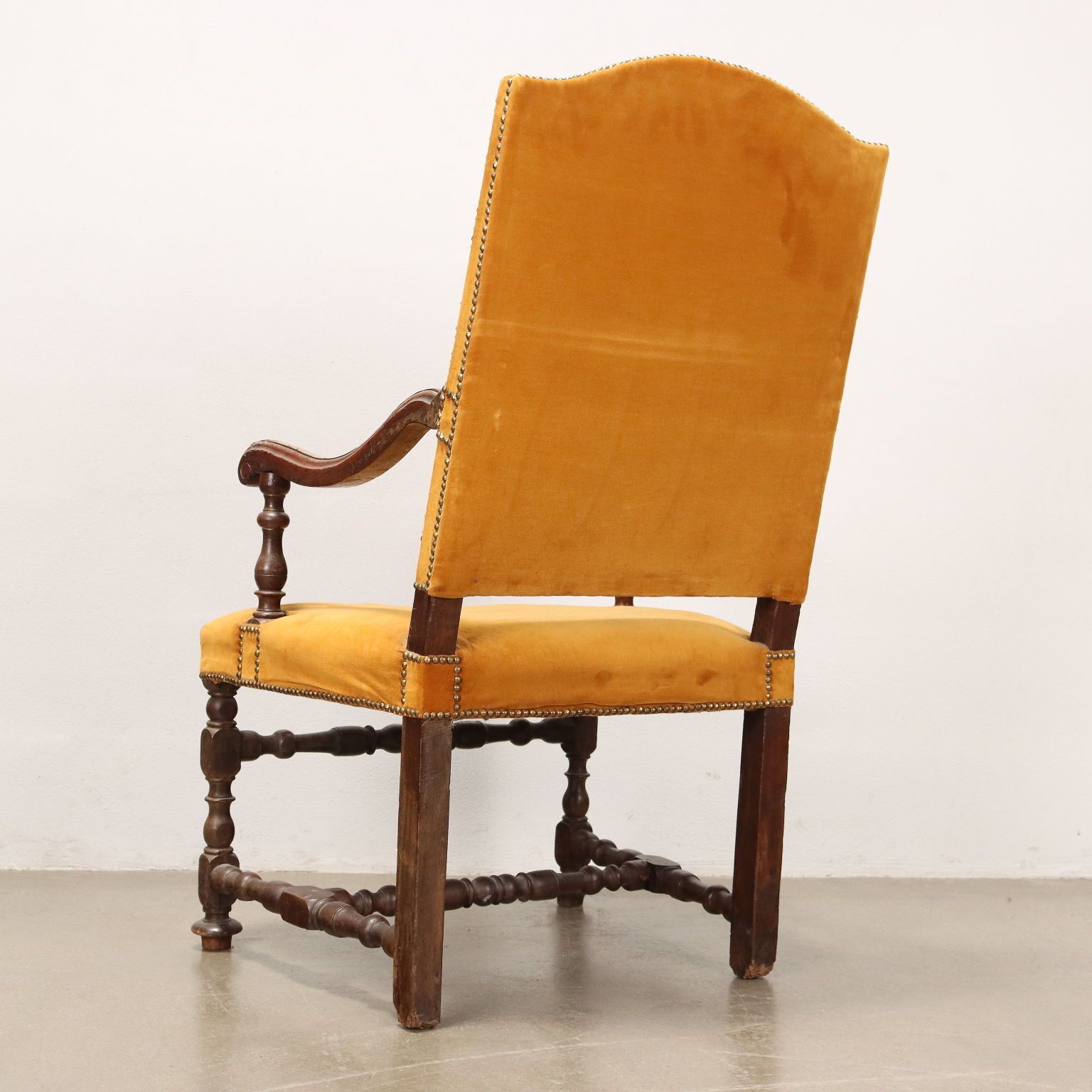 photo furniture Barokke Fauteuil met Spoeldesign, Italië, Begin 18e Eeuw