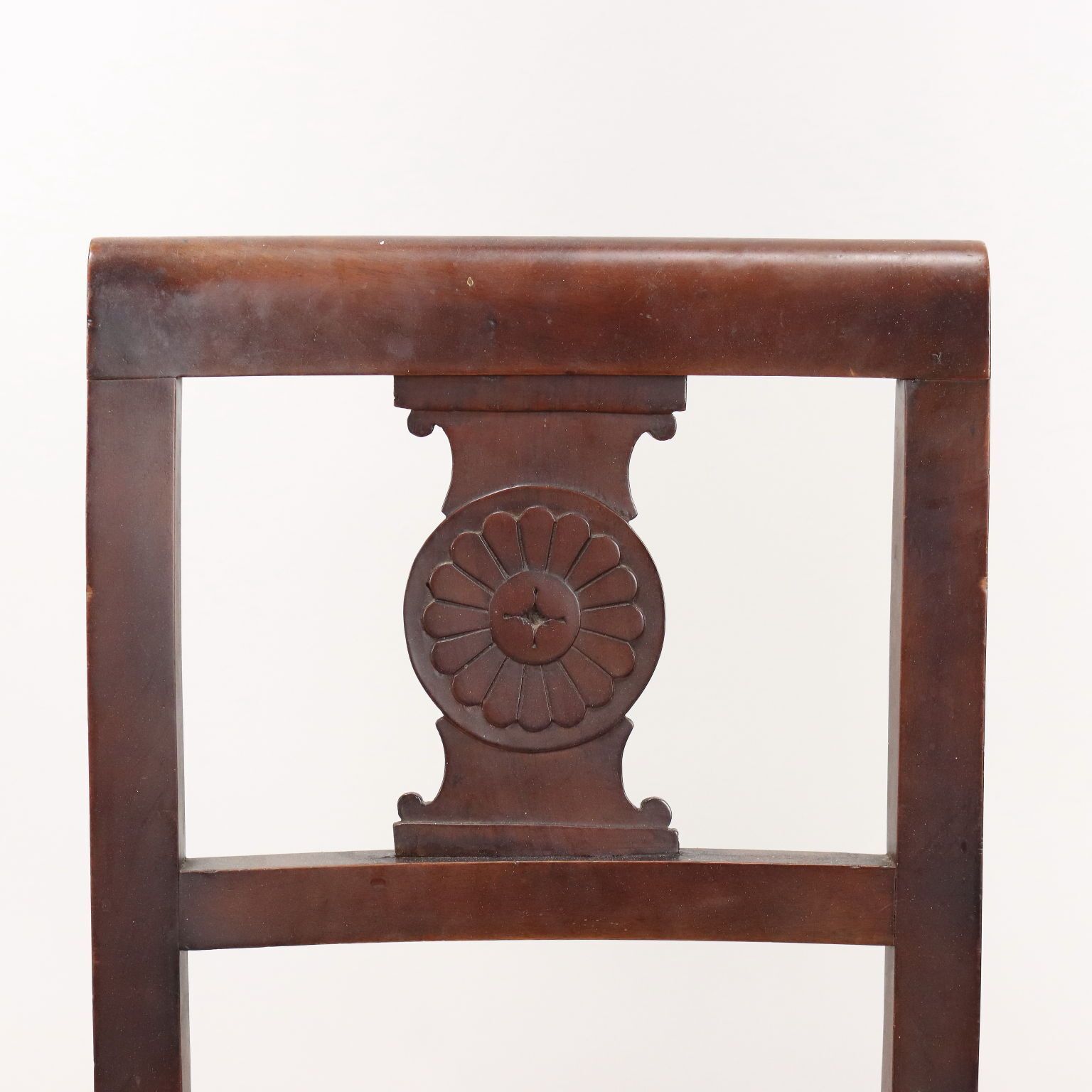 Antieke stoelen, walnoot, gestoffeerde zitting, Italië, 19e eeuw photo 220.0