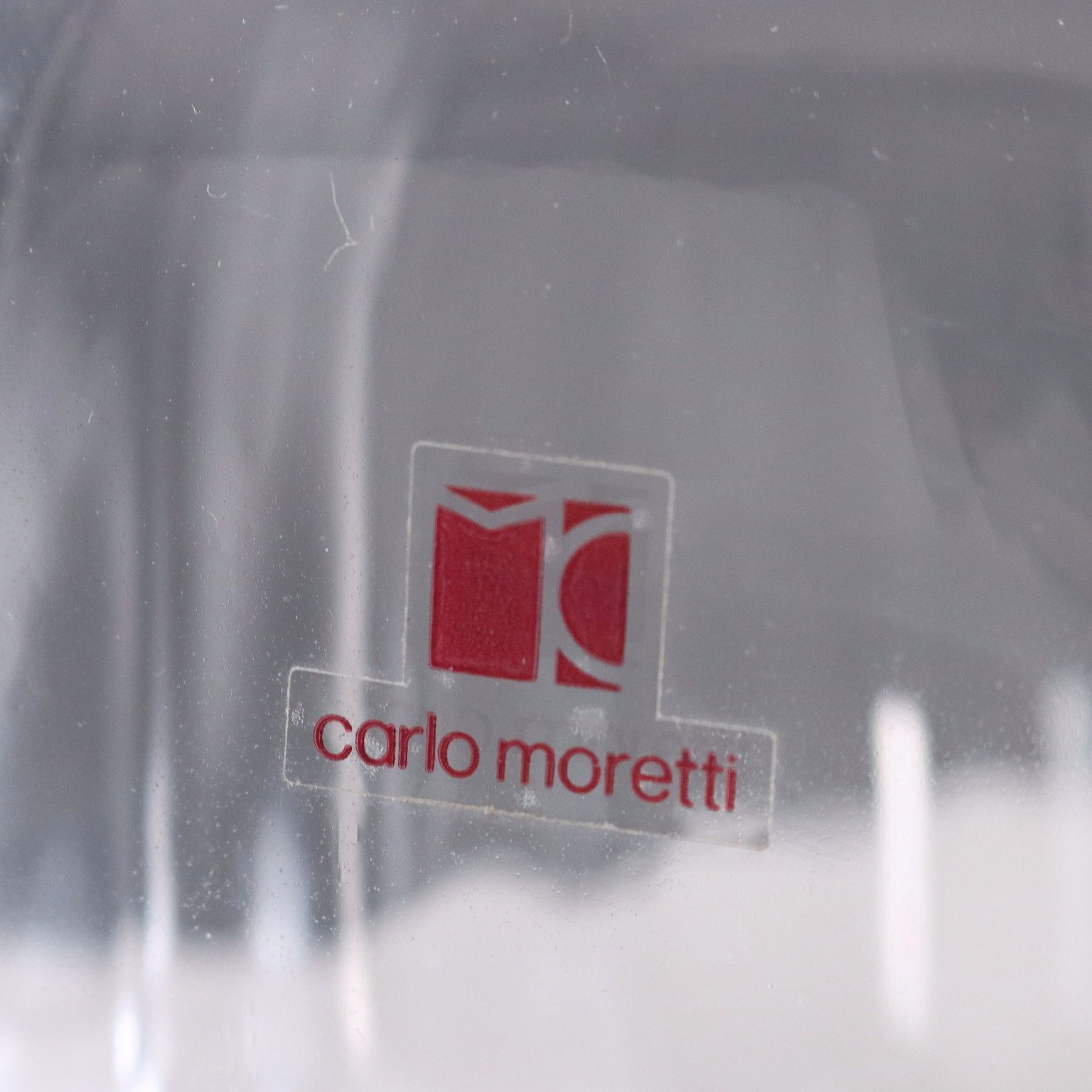 Vintage fles Carlo Moretti Murano Manufacture Italy jaren 1980 photo vinterior