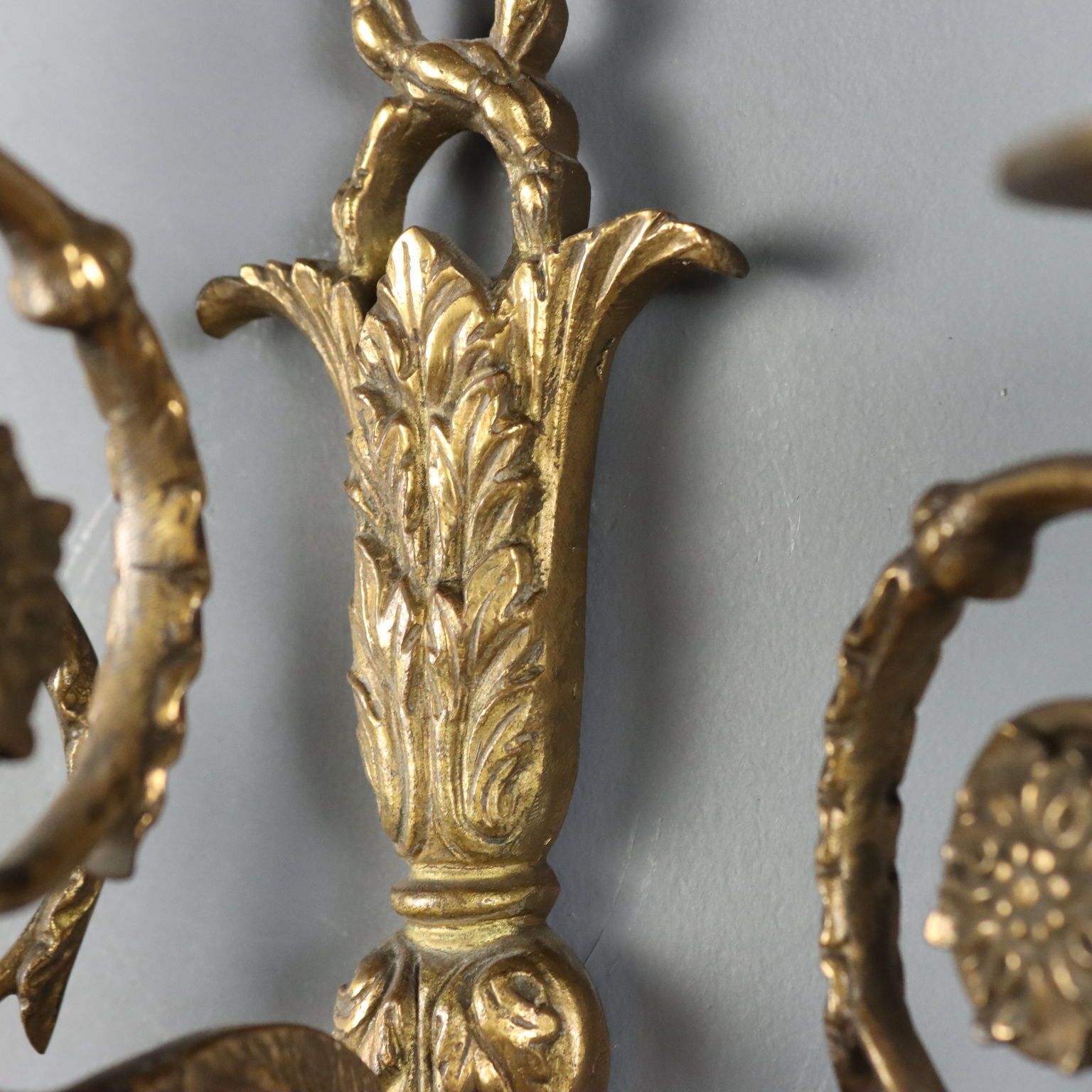 Wall Lamps Neoclassical Style Gilded Bronze XX Century photo vinterior