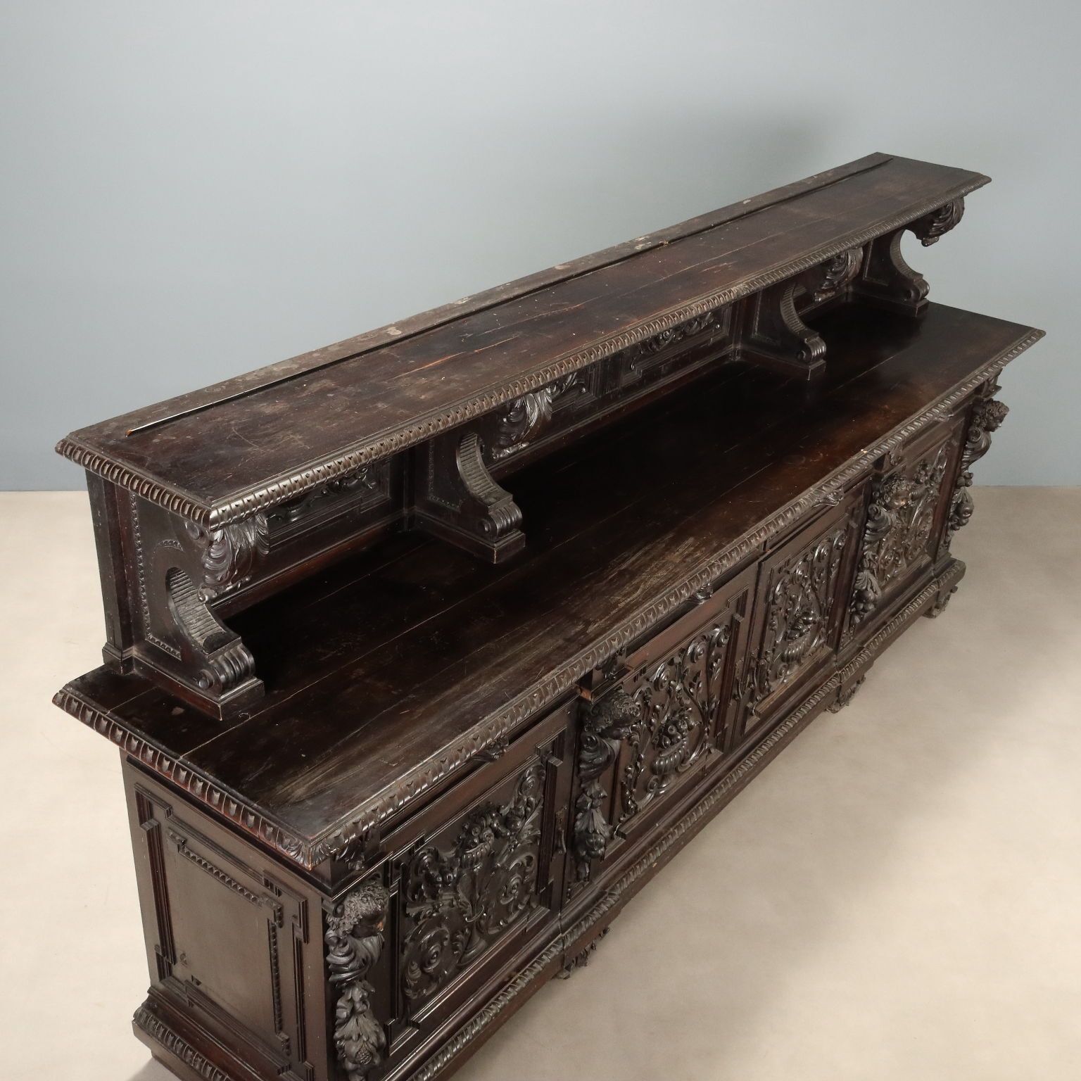 Meubels Kast Neo-Renaissance Walnoot Italië 19e Eeuw photo