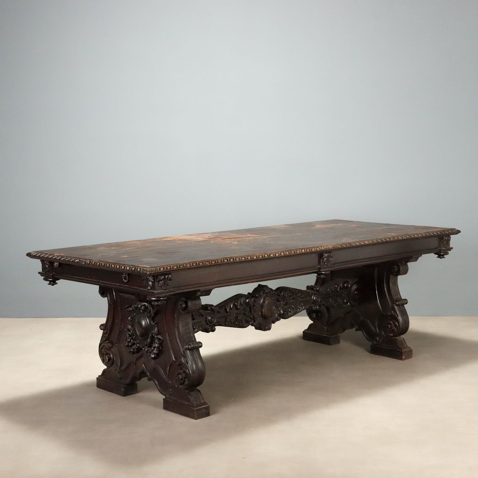 Table Neo Renaissance Walnut Italy Late XIX Century