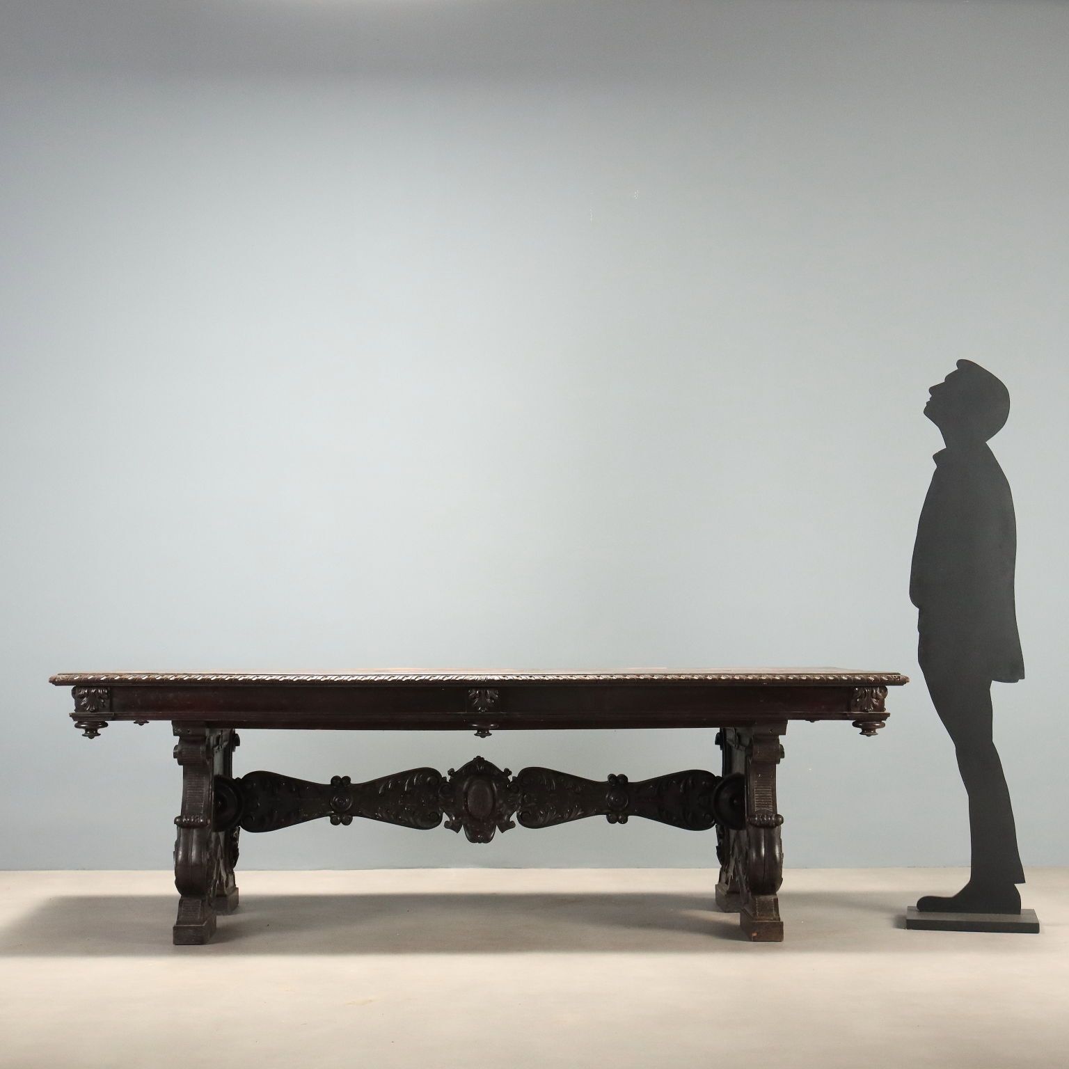 Tafel Neo-Renaissance Walnoot Italië Eind 19e Eeuw photo furniture
