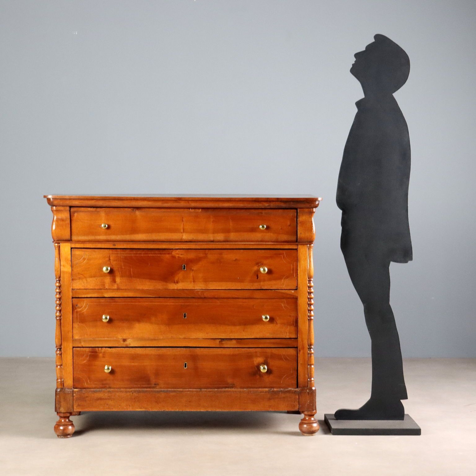 Ladekast Louis-Philippe Walnoot Italië 19e Eeuw photo furniture