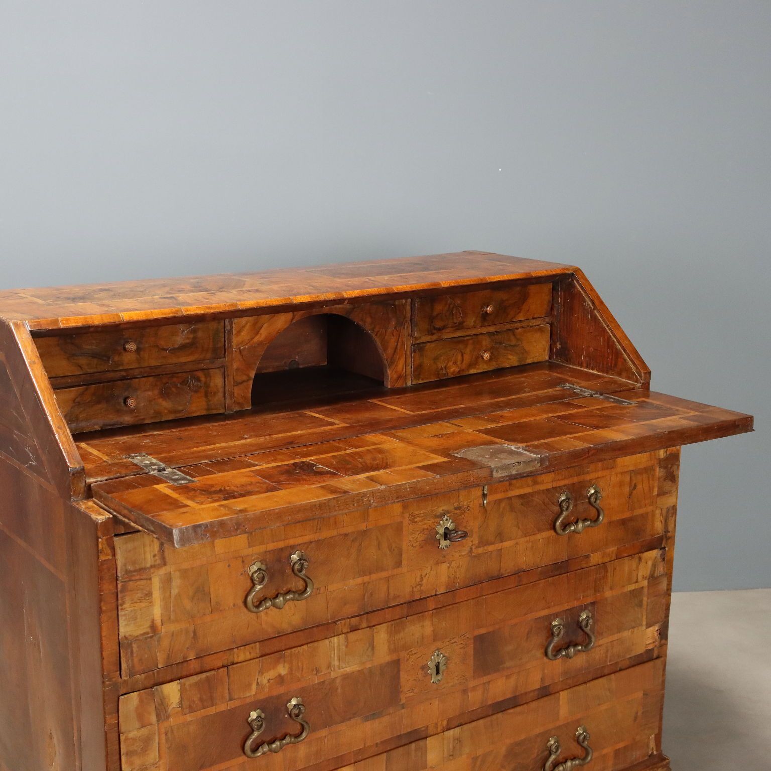 Walnut Bureau   Italy 18th Century photo for sale