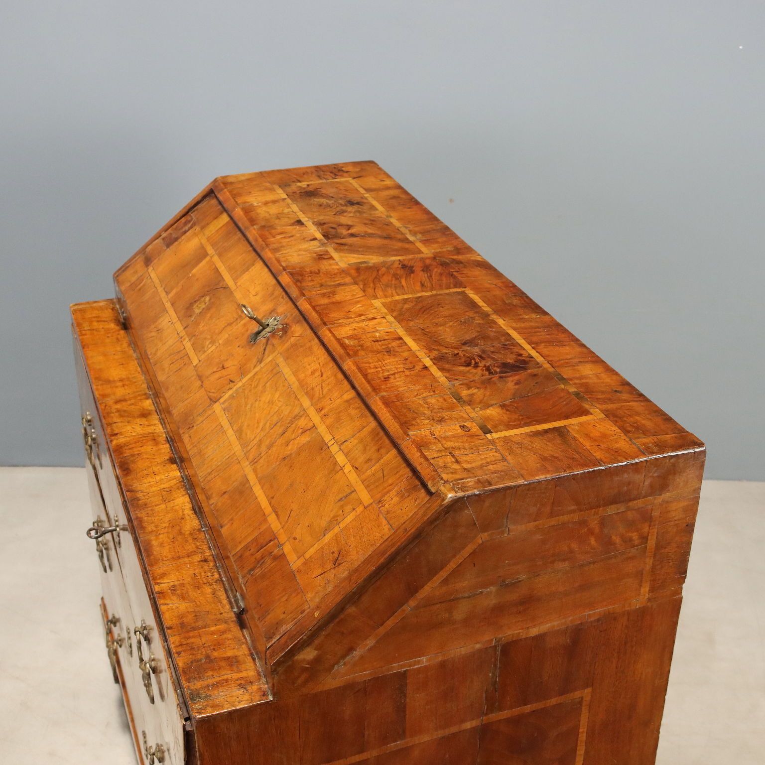 1210.0 Walnut Bureau   Italy 18th Century photo