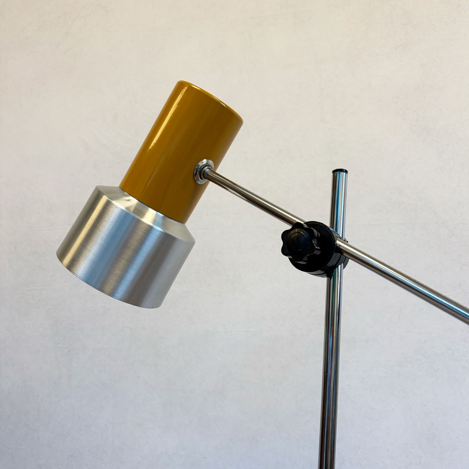 Prova Mustard Enamelled Metal And Aluminium Adjustable Desk Lamp, Italy photo vinterior