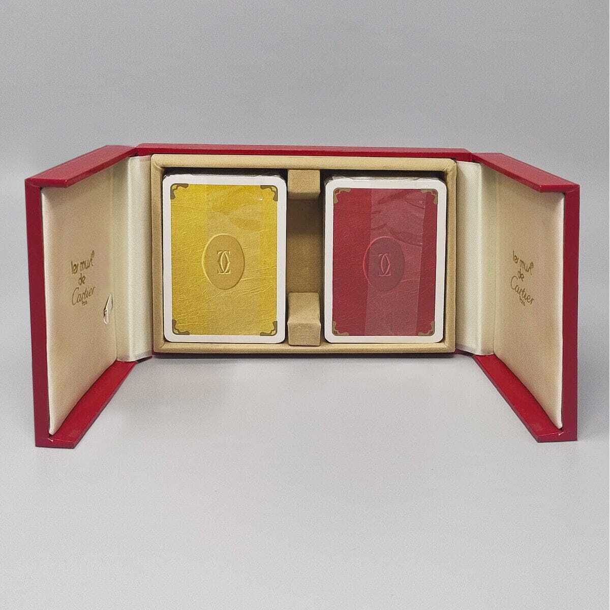 Speelkaartenbox van Cartier, jaren 1970, uitstekende staat, gemaakt in Frankrijk photo for sale