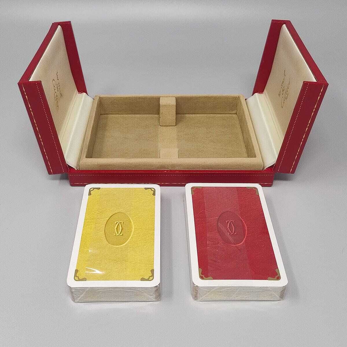 1970s Original Gorgeous Playing Cards Box By Cartier In Excellent Condition. Made In France photo 910.0