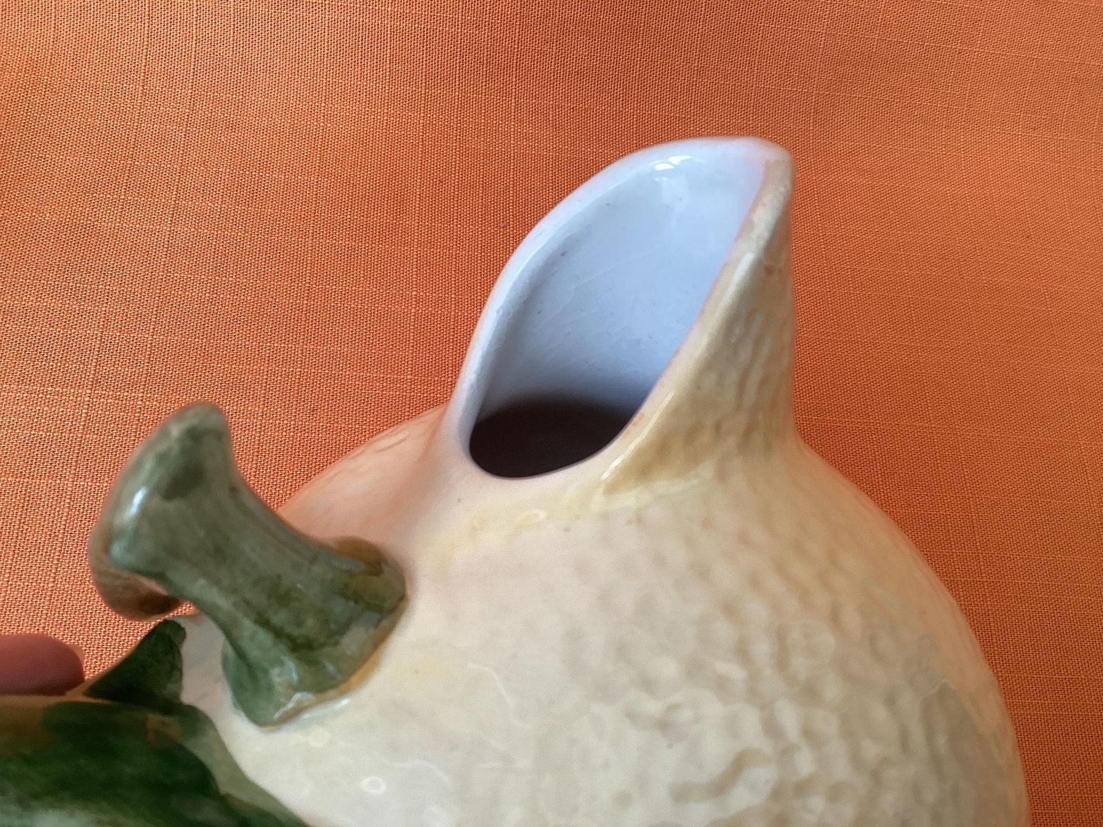 Vintage limonadeset, grote kan en 6 bijpassende bekers, citroenmotief keramiek photo buy