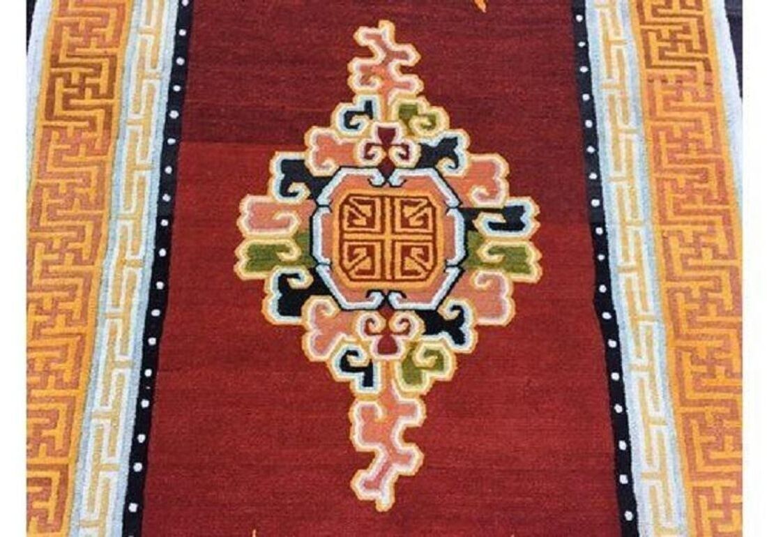 Vintage Tibetan Rug 2.12m X 1.24m photo buy