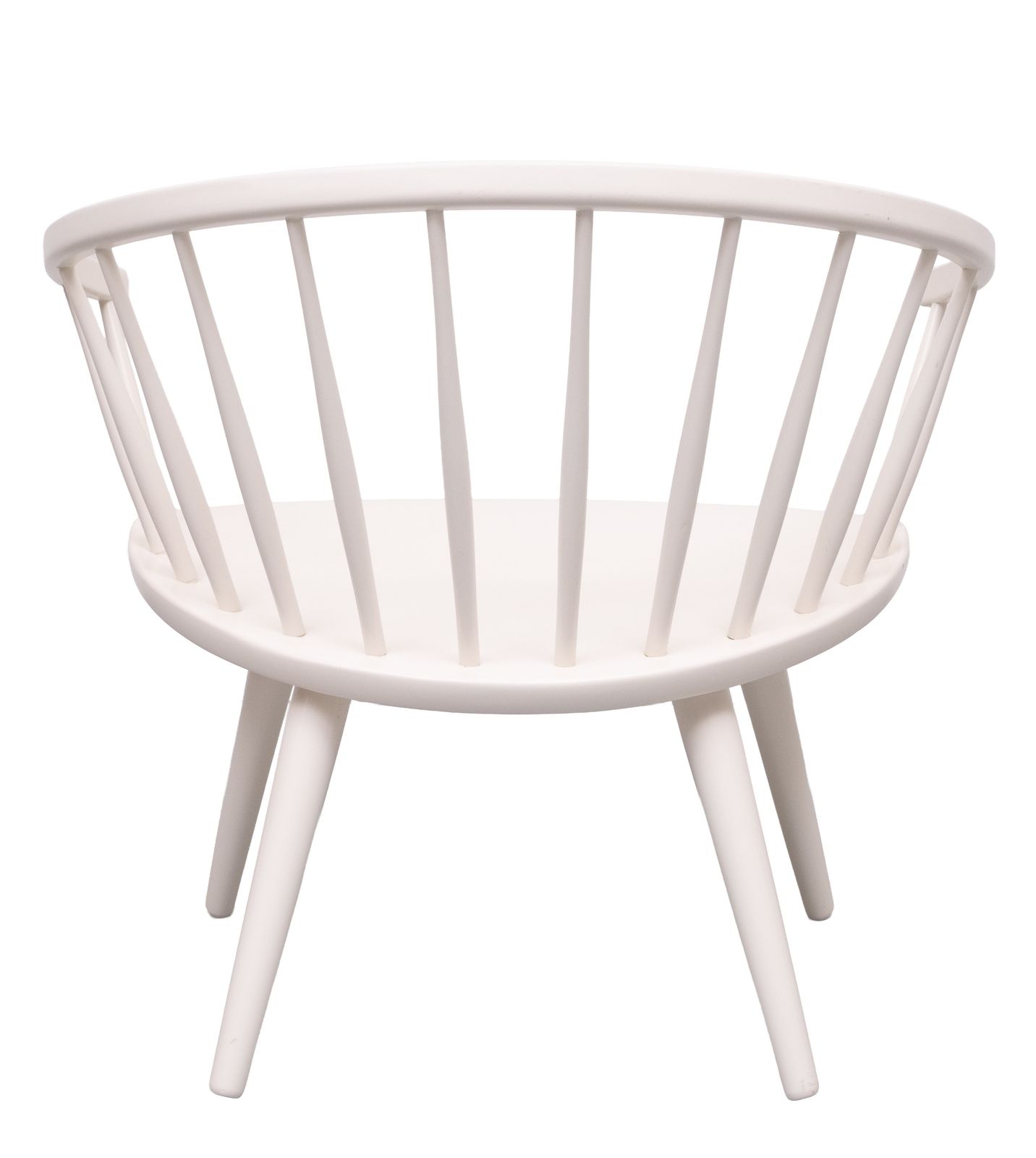 Yngve Ekström Arka White Lounge Chair Stolab Sweden 1955 photo vinterior