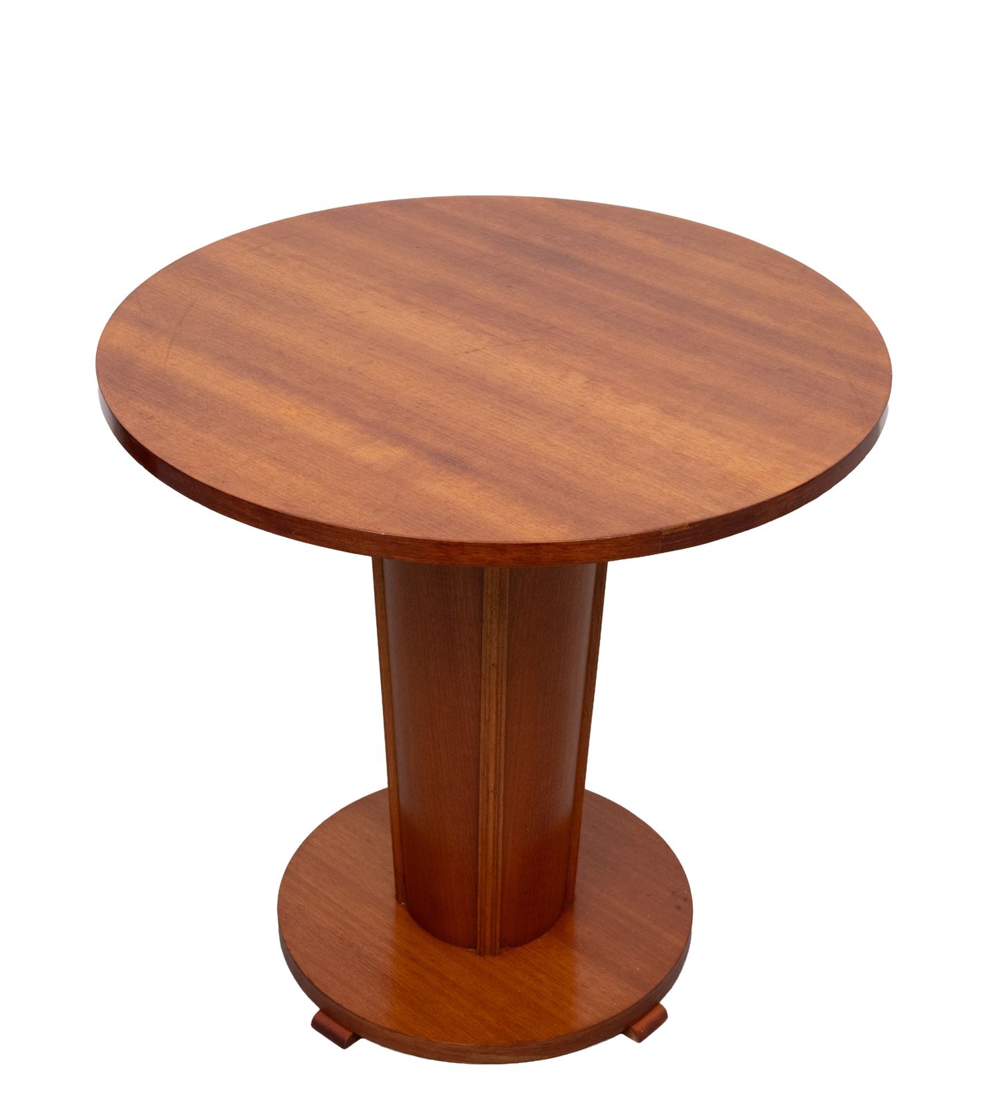 Bijzondere Nederlandse art deco Amsterdam School ronde tafel jaren 1930