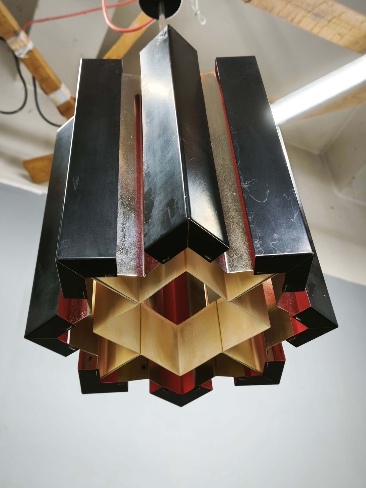 photo for sale 1960s Napako Space Age Pendant Light, Czechoslovakia