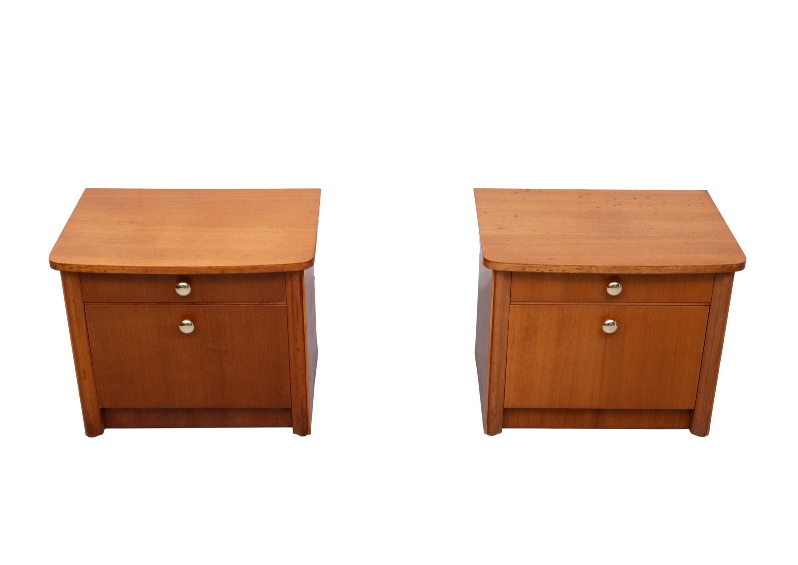 Set Art Deco Nightstands Nutwood 1930s Holland photo furniture
