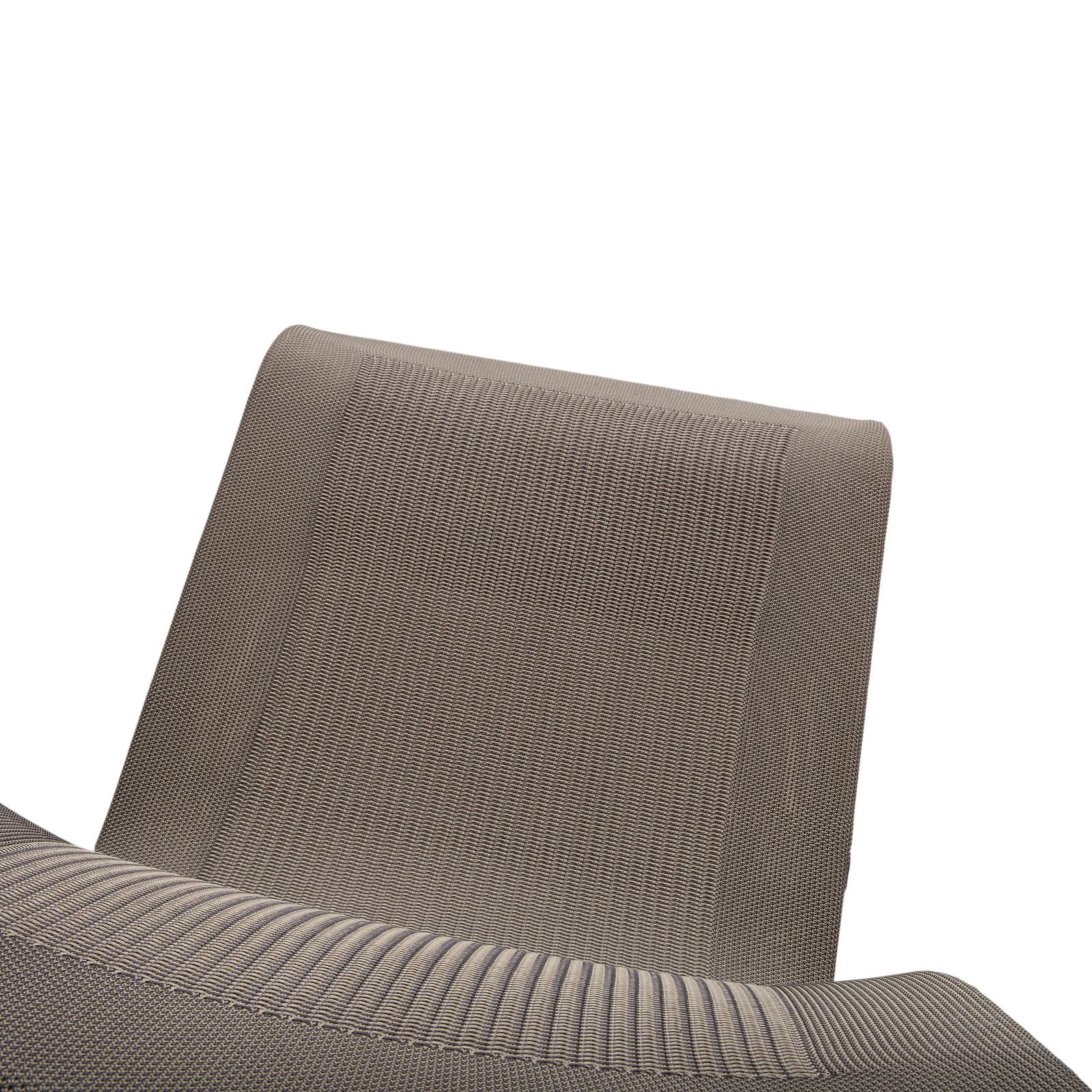 Ensemble de 4 chaises Team 7 Magnum Stricktex en tissu, chrome, gris et beige photo buy