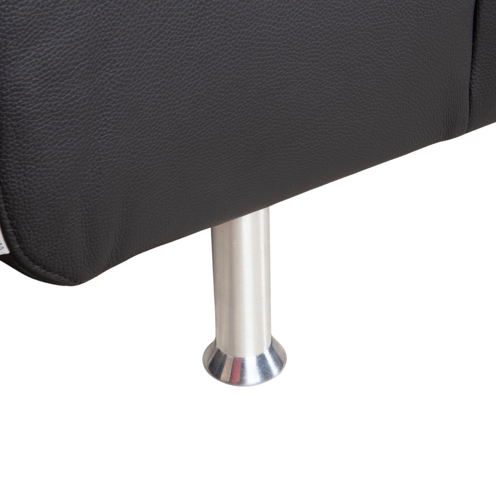 photo furniture Ewald Schillig leren hoekbank zwart manuele functie