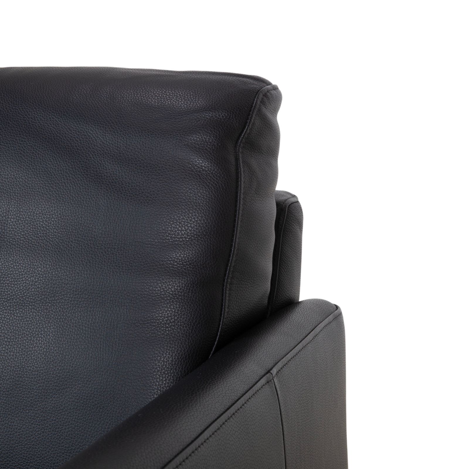 Ewald Schillig Leather Armchair Black photo vinterior
