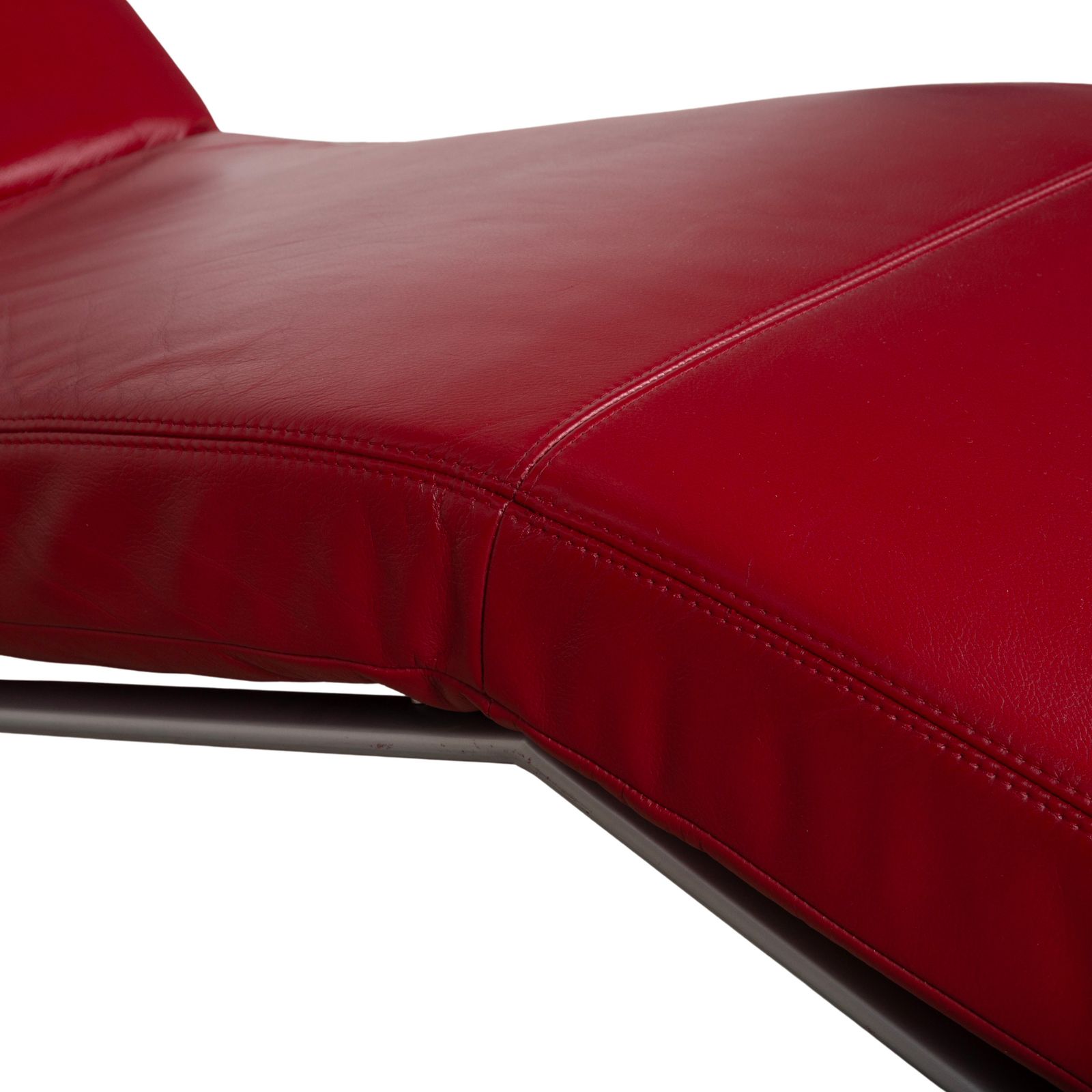 Koinor Jeremiah Leather Lounger Red Manual Function photo buy