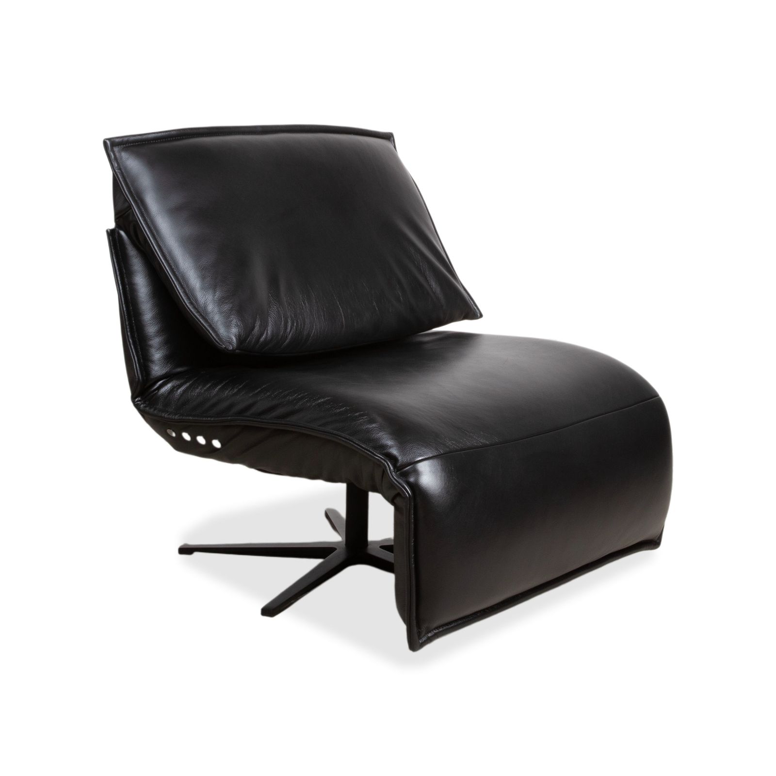 Fauteuil Koinor Free Motion Edit 2 en cuir noir, fonction électrique et inclinaison réglable photo for sale