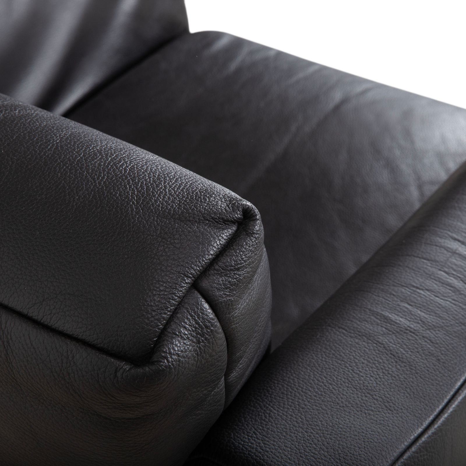Rolf Benz 250 Leren Fauteuil Zwart photo 1564.0