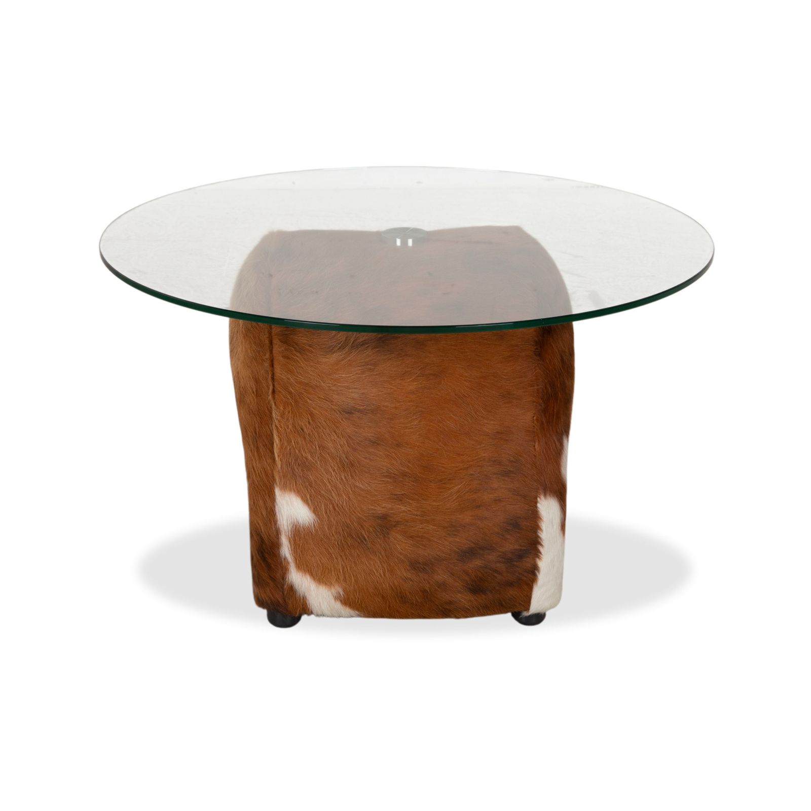 Mobilier Table basse Bretz Fell en verre, marron photo