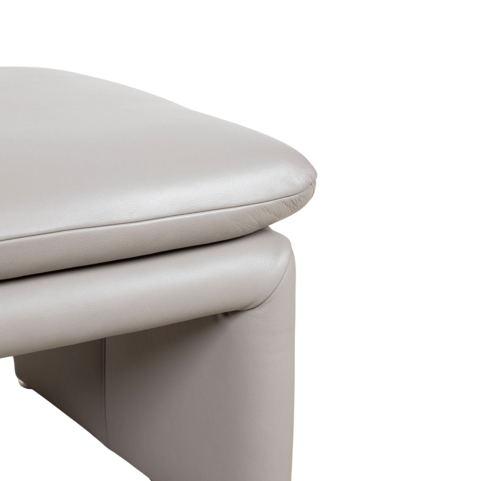 Pouf Koinor en cuir gris photo 446.0