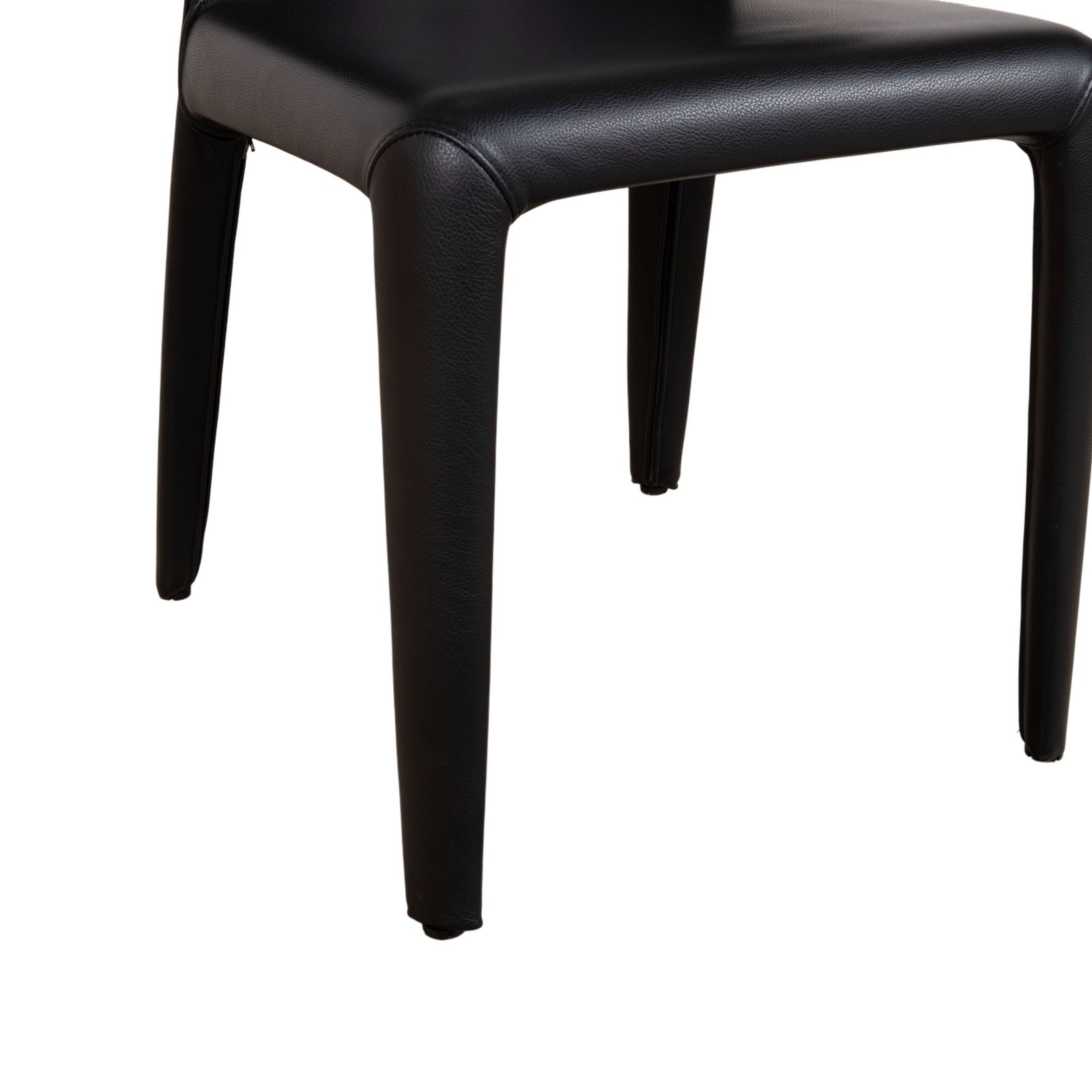 8-delig set Cassina Hola leren stoelen, zwart, voor eetkamer photo Meubels