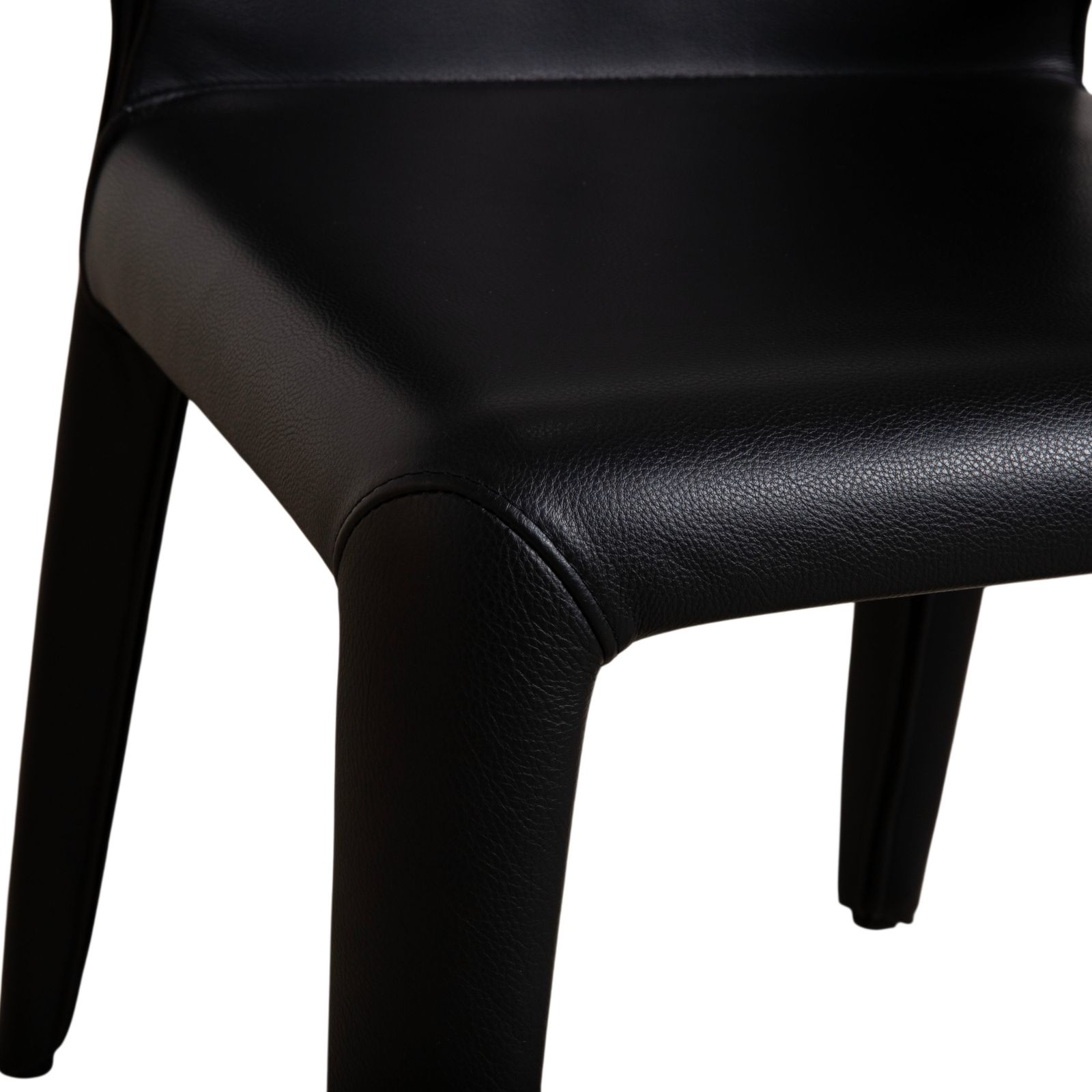 Ensemble de 8 chaises Cassina Hola en cuir noir, pour salle à manger photo 11738.0