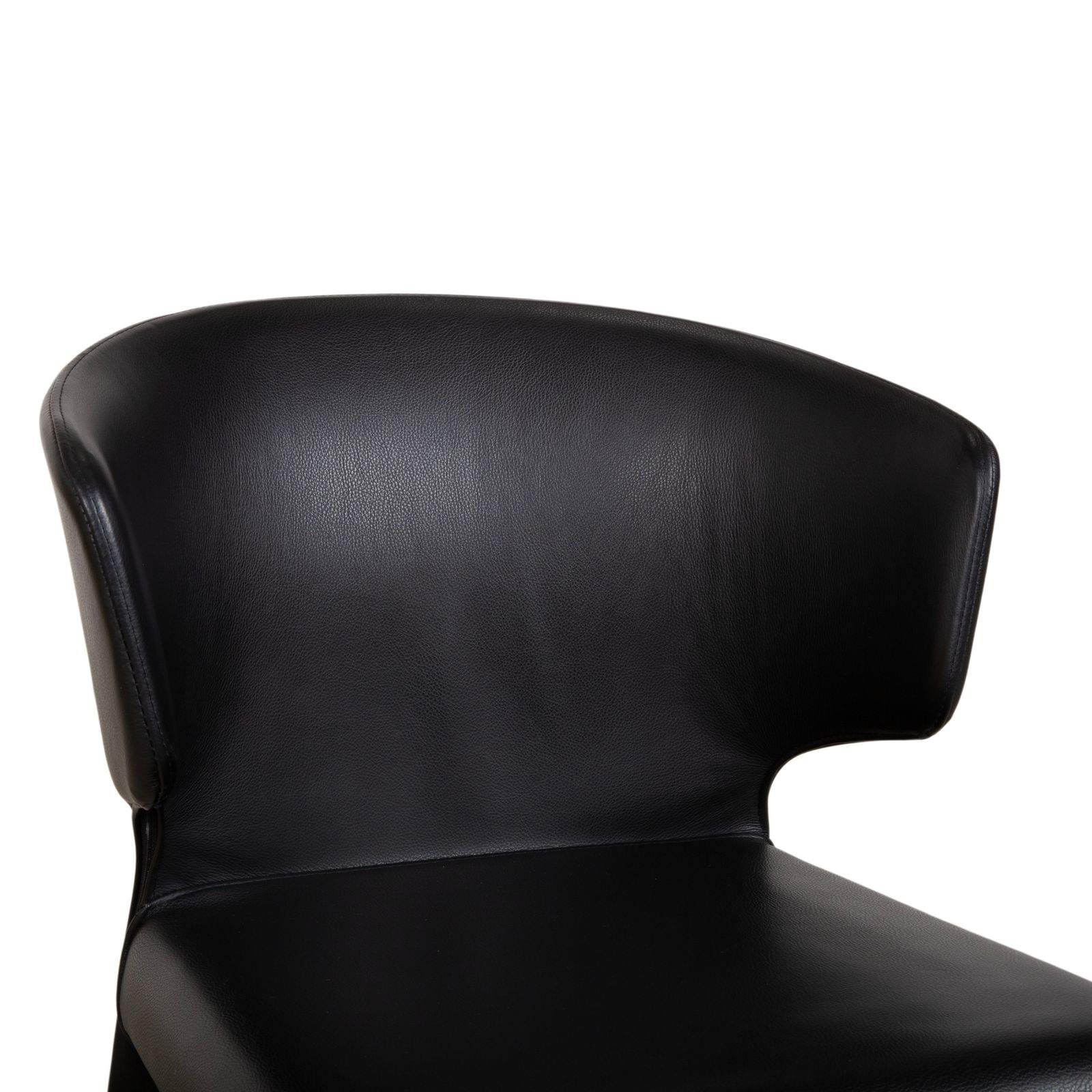 8-delig set Cassina Hola leren stoelen, zwart, voor eetkamer photo buy