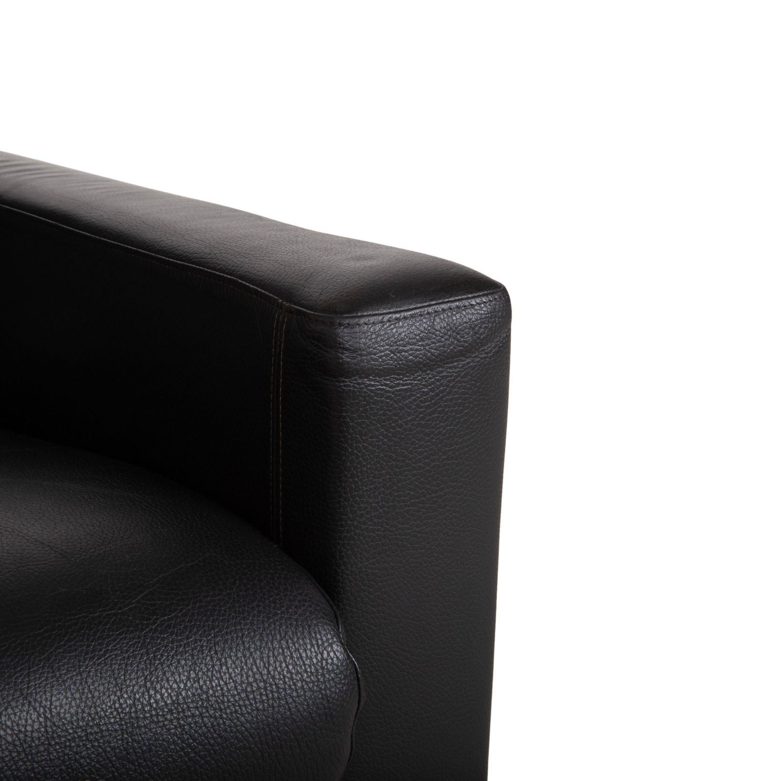 Fauteuil en cuir Brühl Shane, noir, fonction inclinable manuelle photo Mobilier