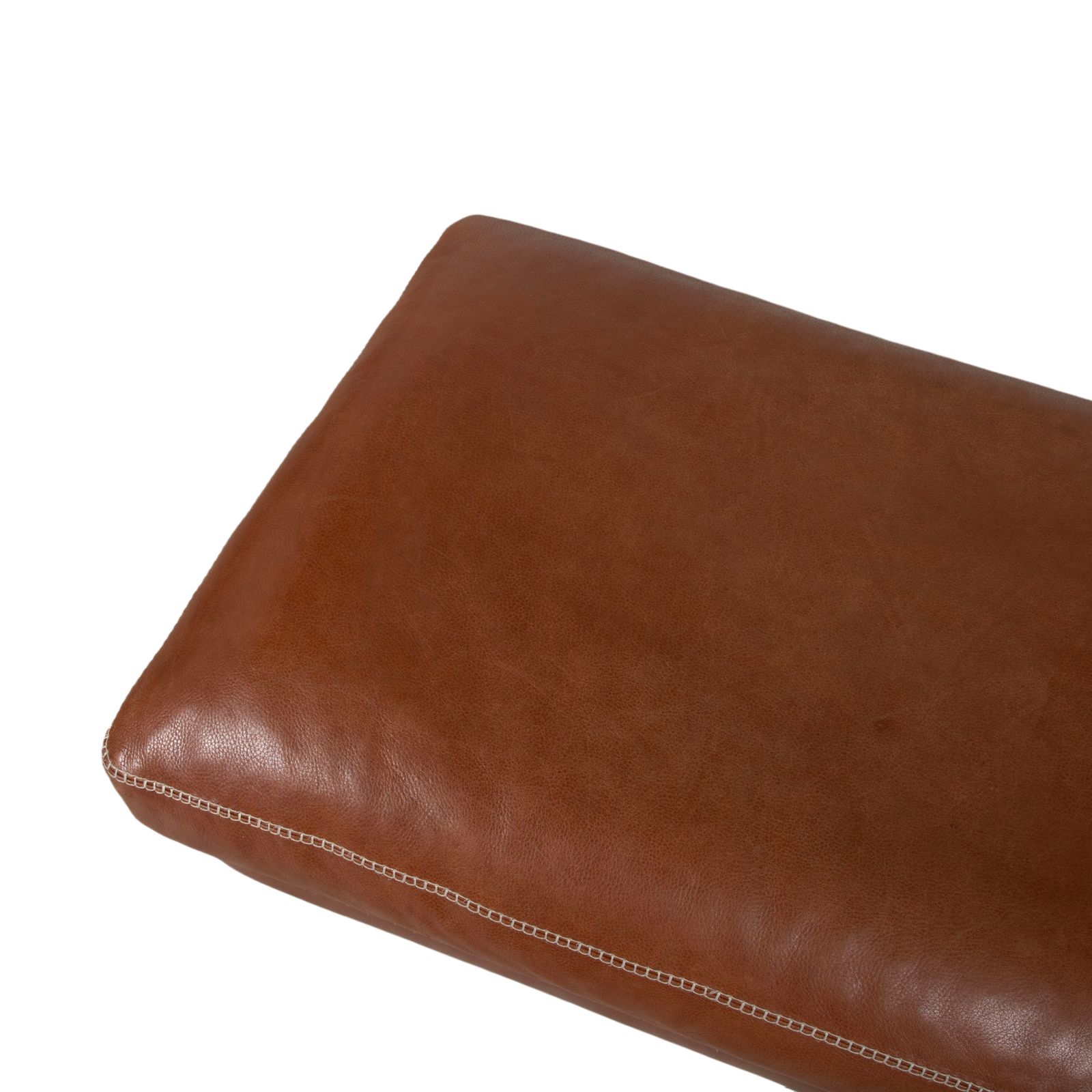 Tabouret Machalke Valentino en cuir brun cognac photo 1005.0