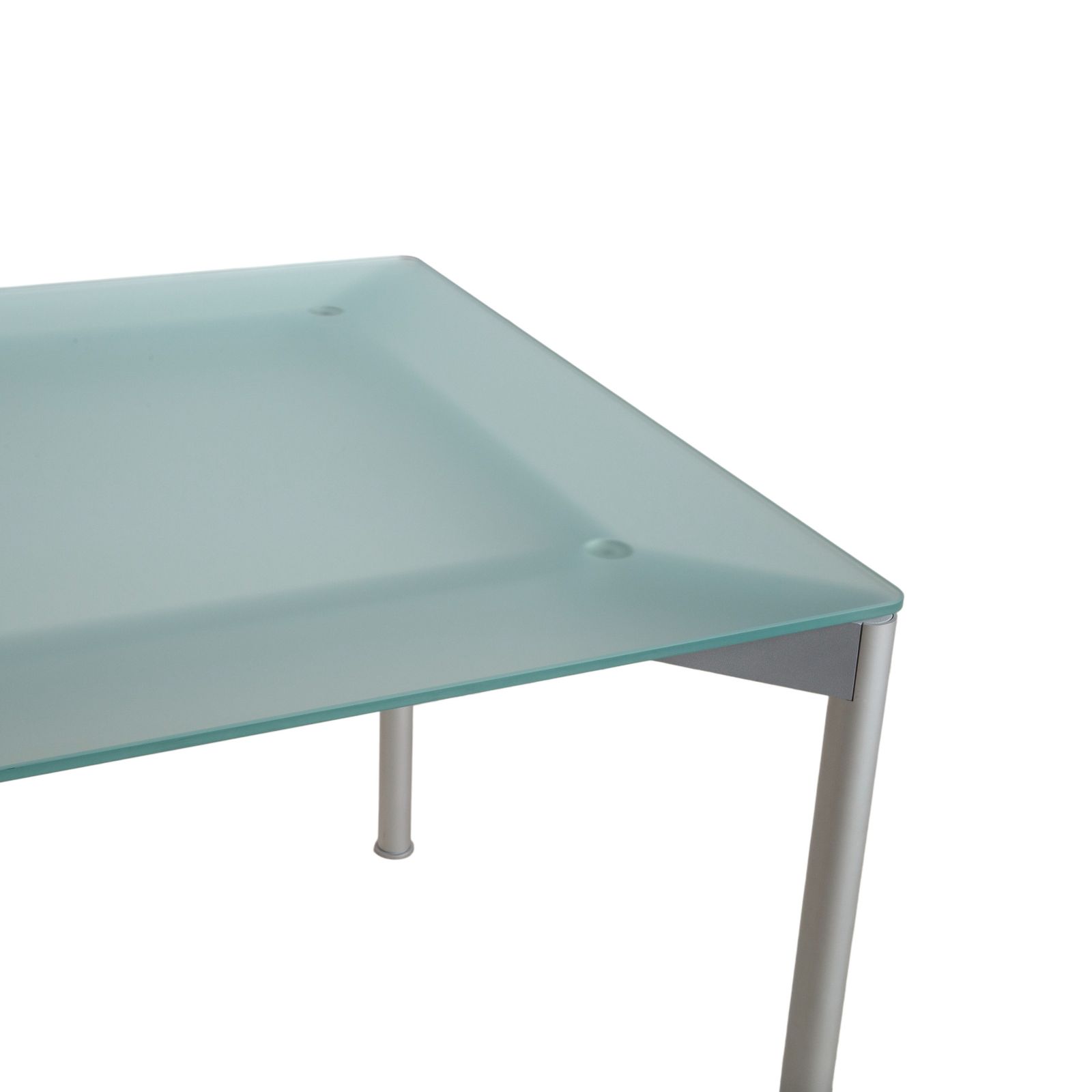 Interlübke Glass And Metal Desk, Powder Coated, 210 X 90 Cm photo for sale