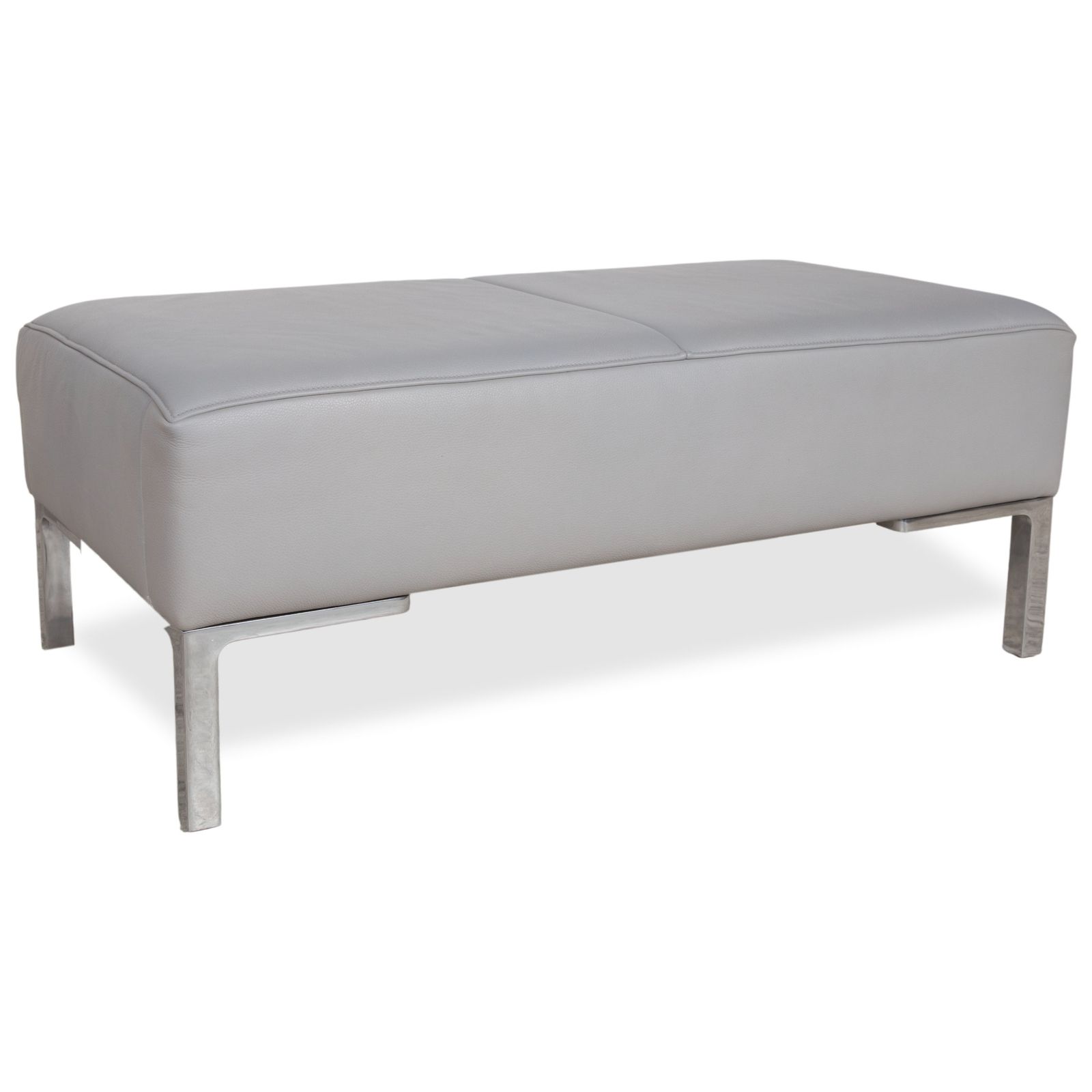 Tabouret de Sede DS 112 en cuir gris