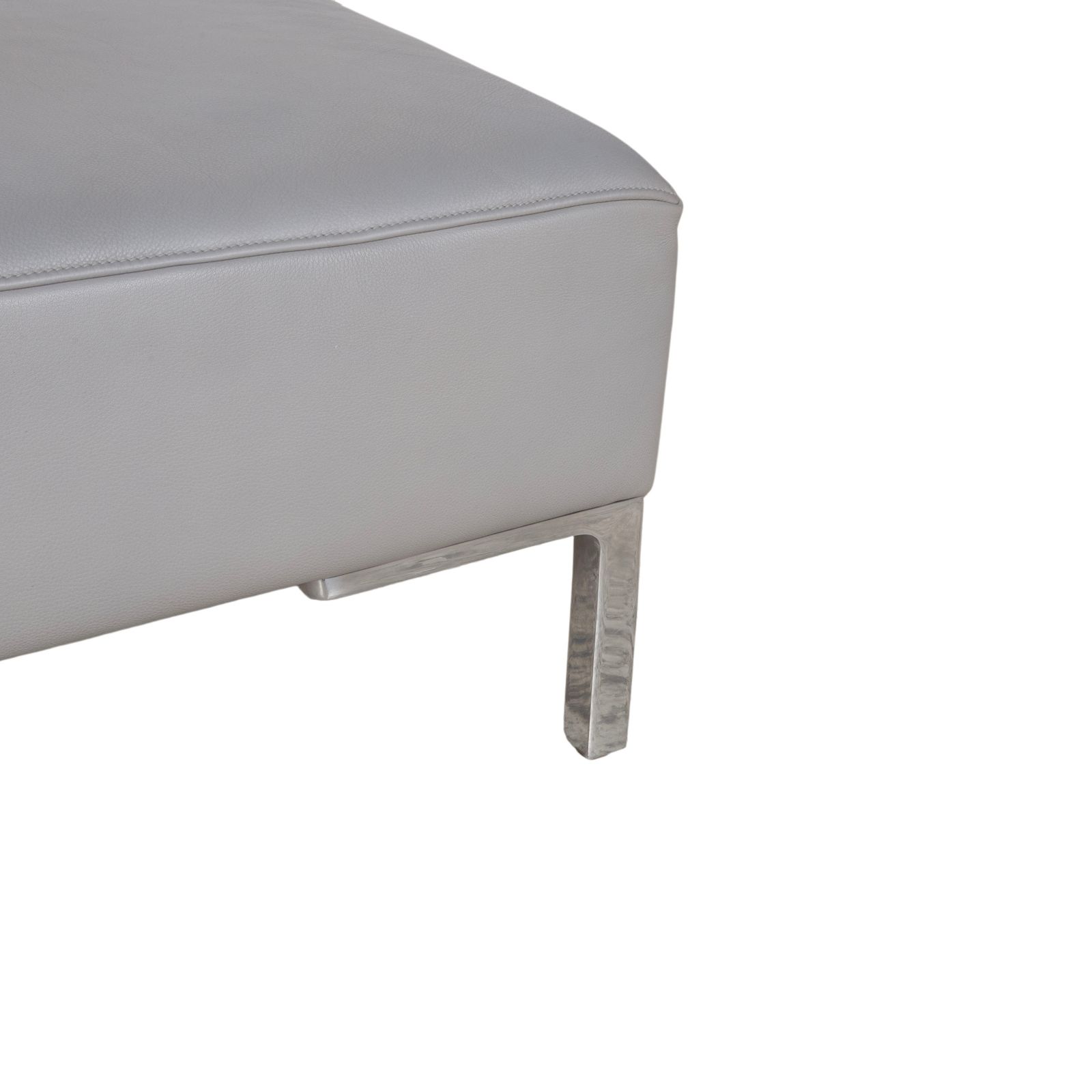 De Sede Ds 112 Leather Stool Gray photo for sale