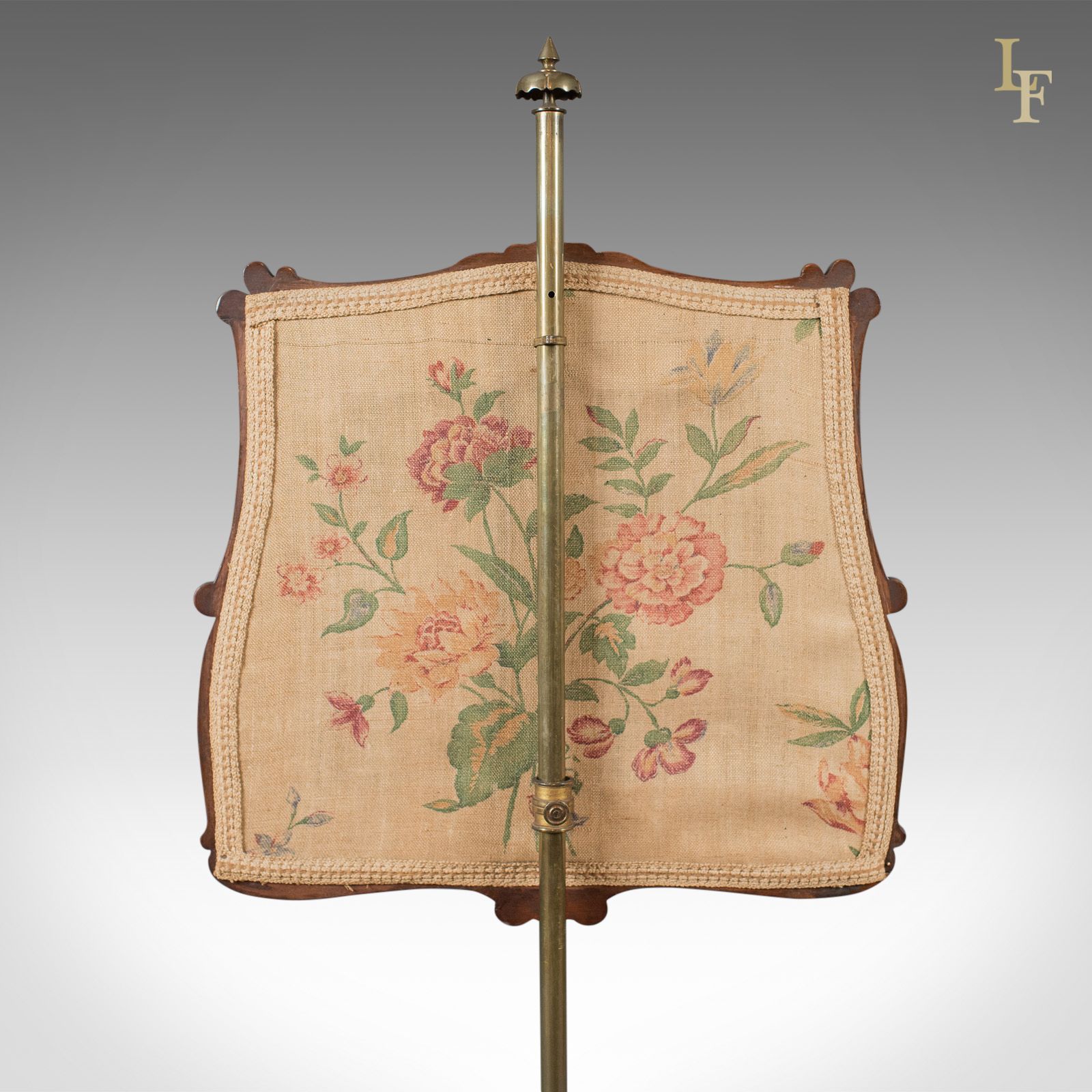 Antique Pole Screen, Early Victorian Rosewood Fire Screen photo buy