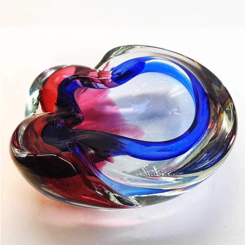 1960s Ashtray Or Catch All In Murano Glass By Flavio Poli For Seguso. 15.5cm. Made In Italy. photo vinterior