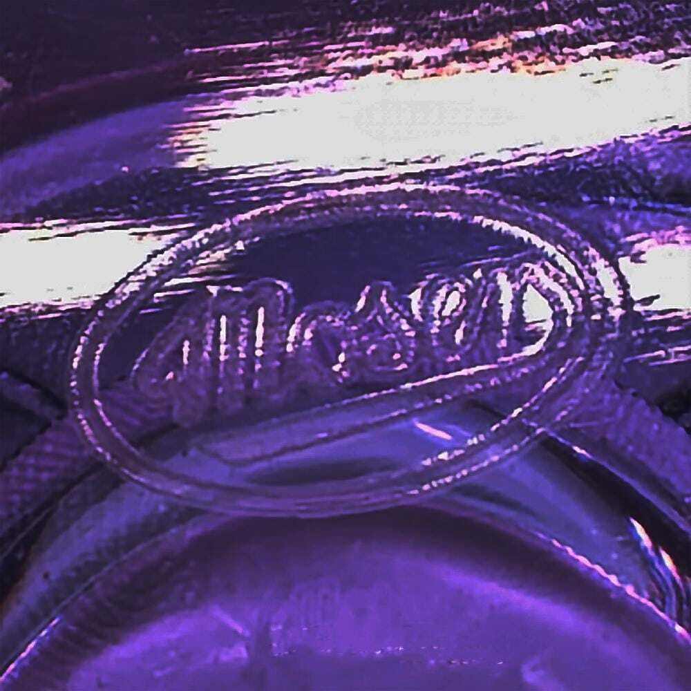 319.0 1960s Rare Design Purple Ashtray In Moser Crystal. Made In Czech Republic   15 Cm. / 5.90 Inches photo