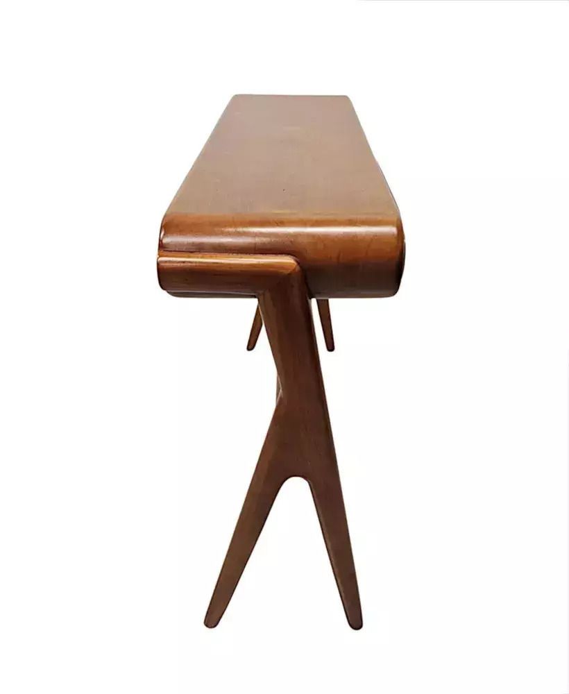 A Stunning Walnut Mid Century Danish Style Console Or Side Table photo buy
