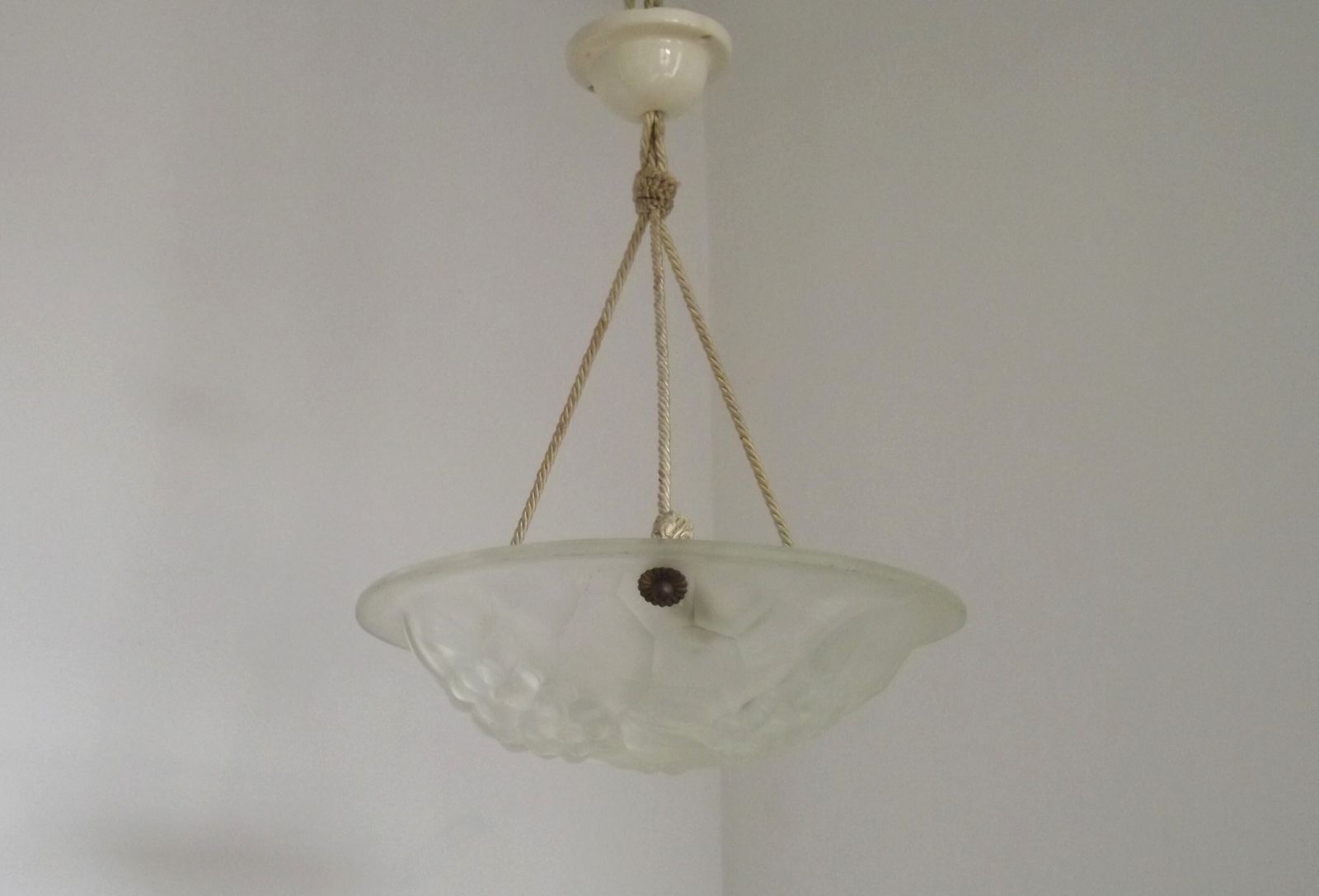 Plafonnier Art déco français - vers 1930 | Signé Ros / Degué photo 425.0