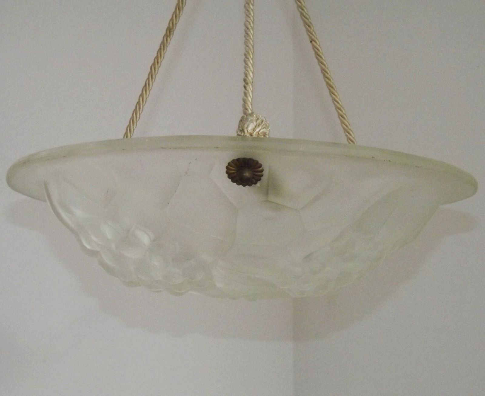 Elegante Franse art deco plafonnier - ca. 1930 | Gesigneerd Ros / Degué photo vinterior