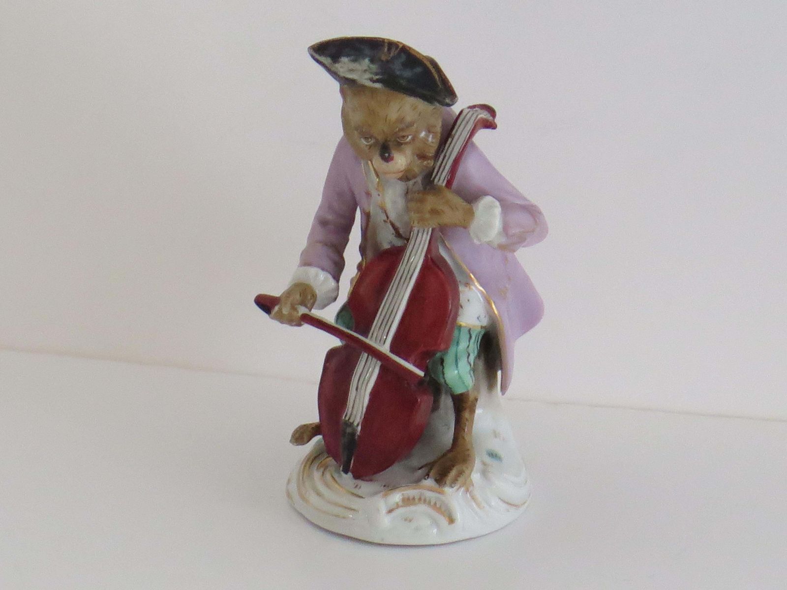 photo buy Sitzendorf Porcelain Monkey Band Figurines Set, 9 Pieces, ca. 1910