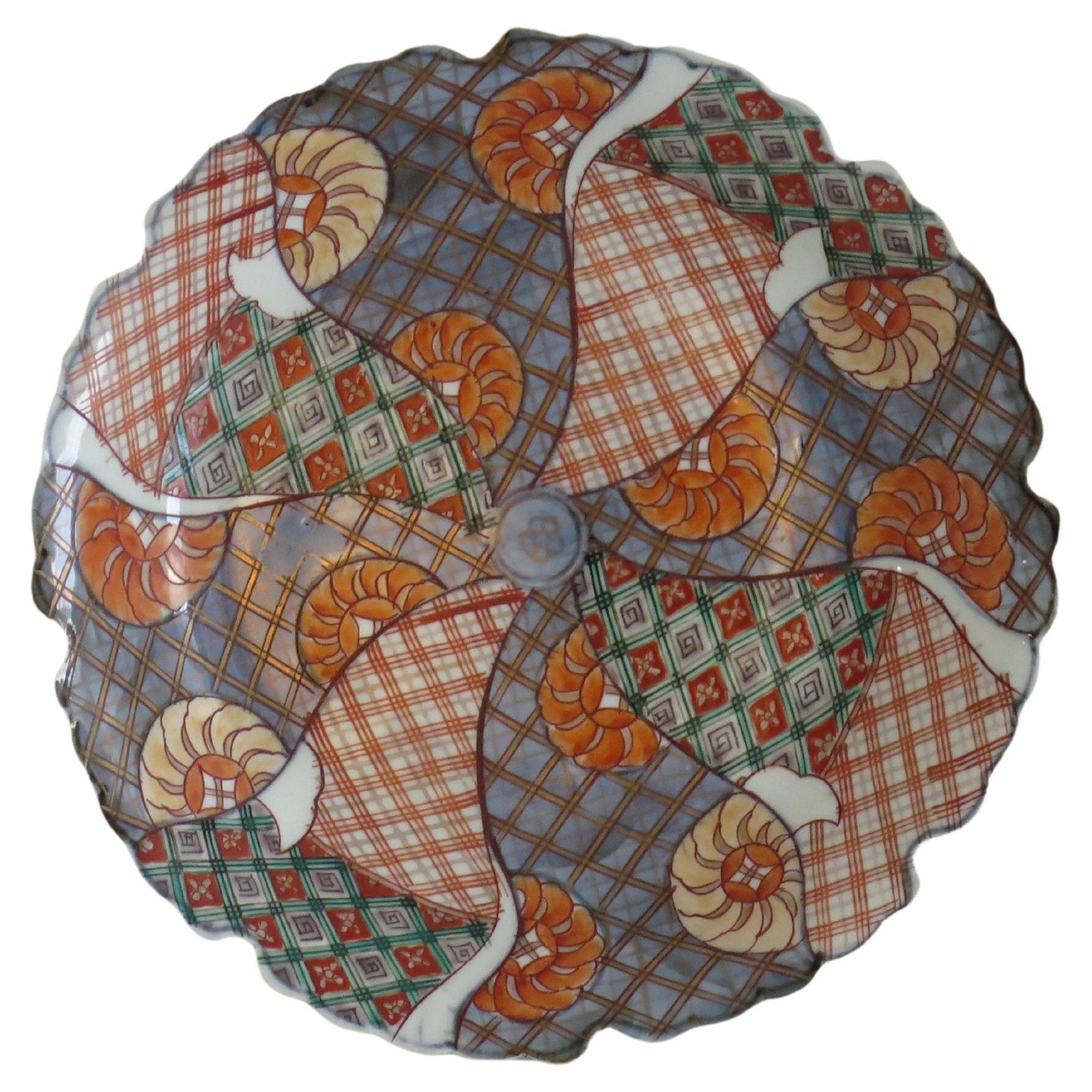 Hand Painted Japanese Porcelain Plate, Meiji Period, Circa 1870