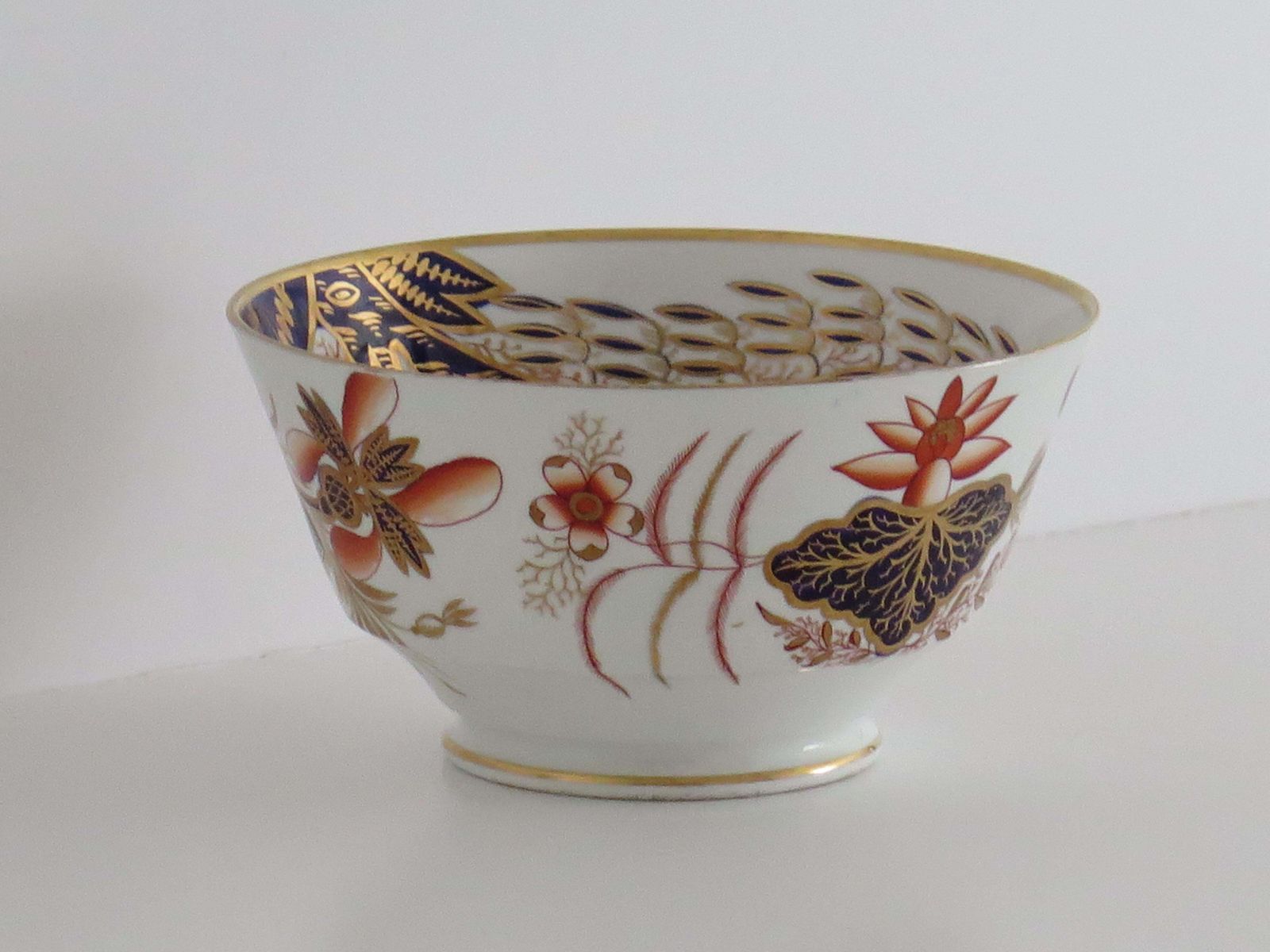 George III Porseleinen Spoelkom van Josiah Spode, Verguld Japan Patroon 2214, 1810 photo Woonaccessoires